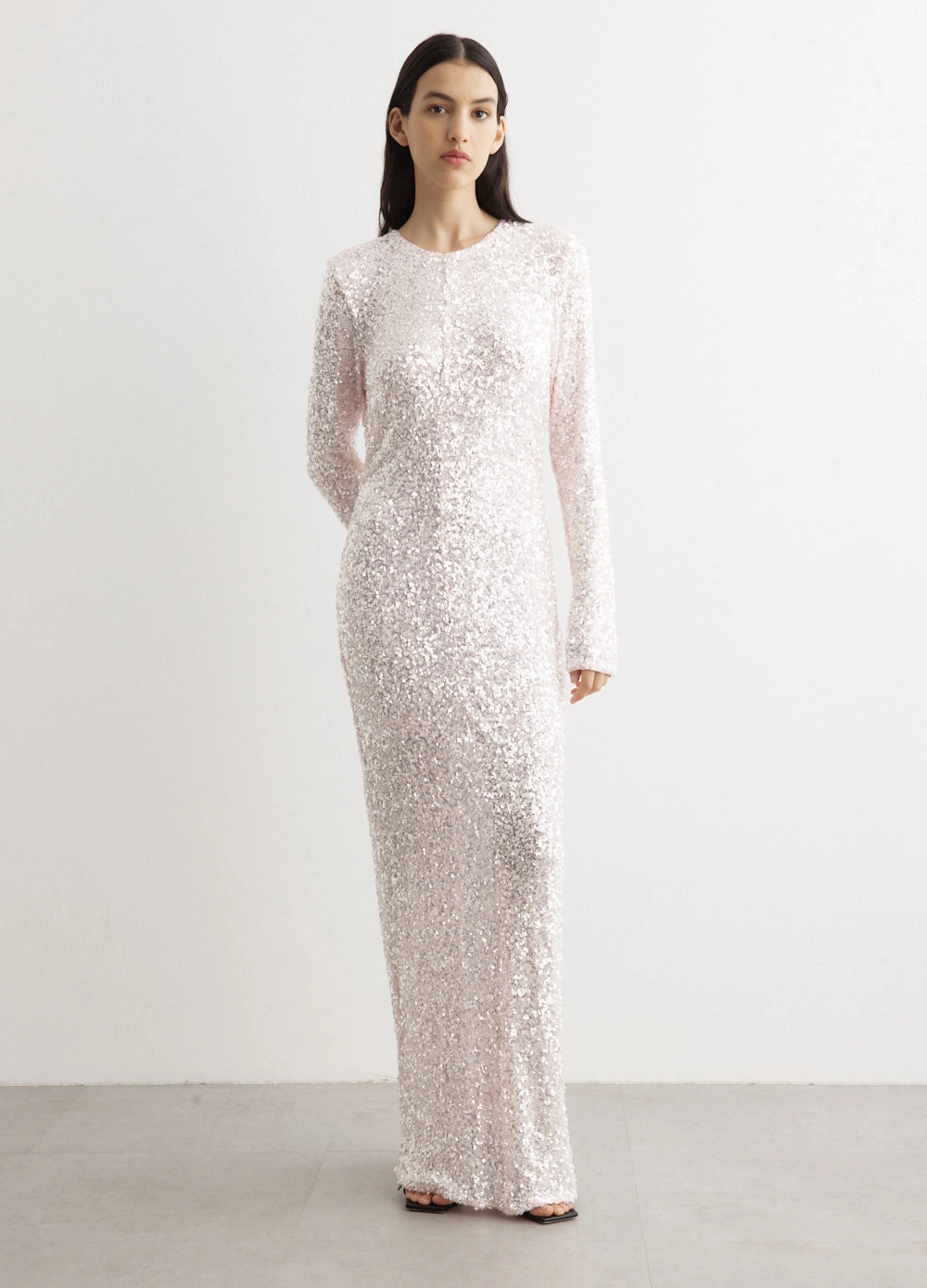 3D Sequins Maxi Dress