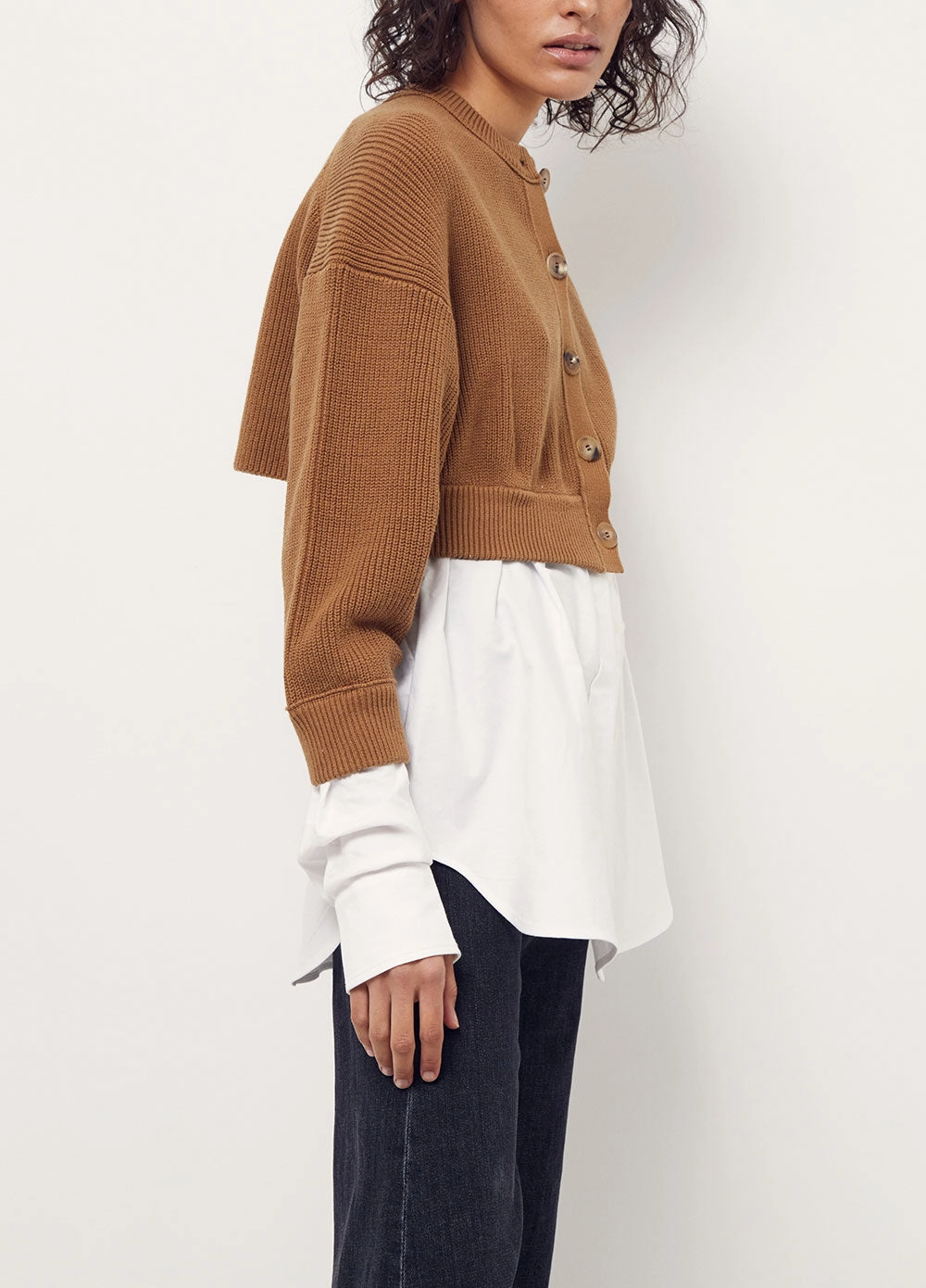 alexanderwangt. – Layered Crewneck Cardigan