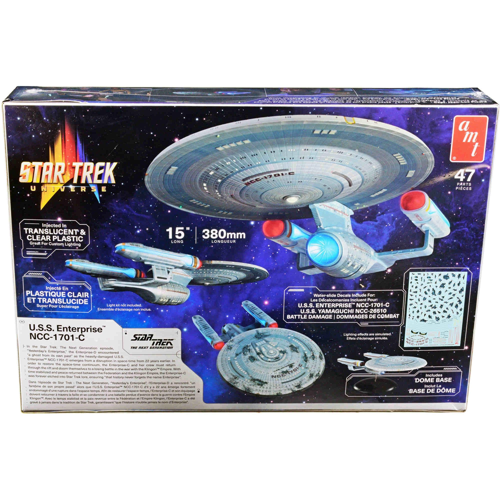 AMT 1/1400 Scale Model Kit - Skill 2 U.S.S. Enterprise NCC-1701-C Space Ship