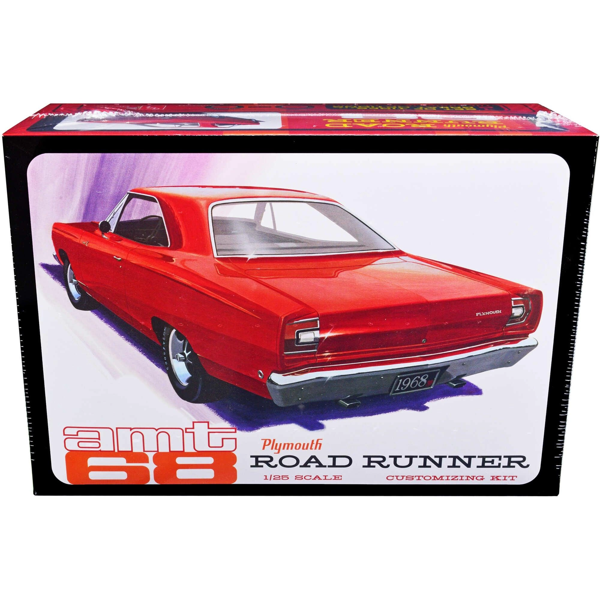 AMT 1/25 Scale Model Kit - (Skill 2) 1968 Plymouth Road Runner with Vinyl Tires