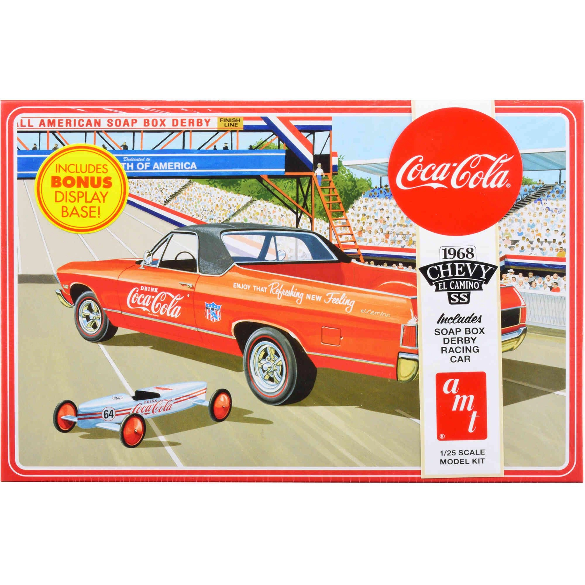 AMT 1/25 Scale Model Kit - Skill 3 1968 Chevrolet El Camino SS and 2 in 1 Car