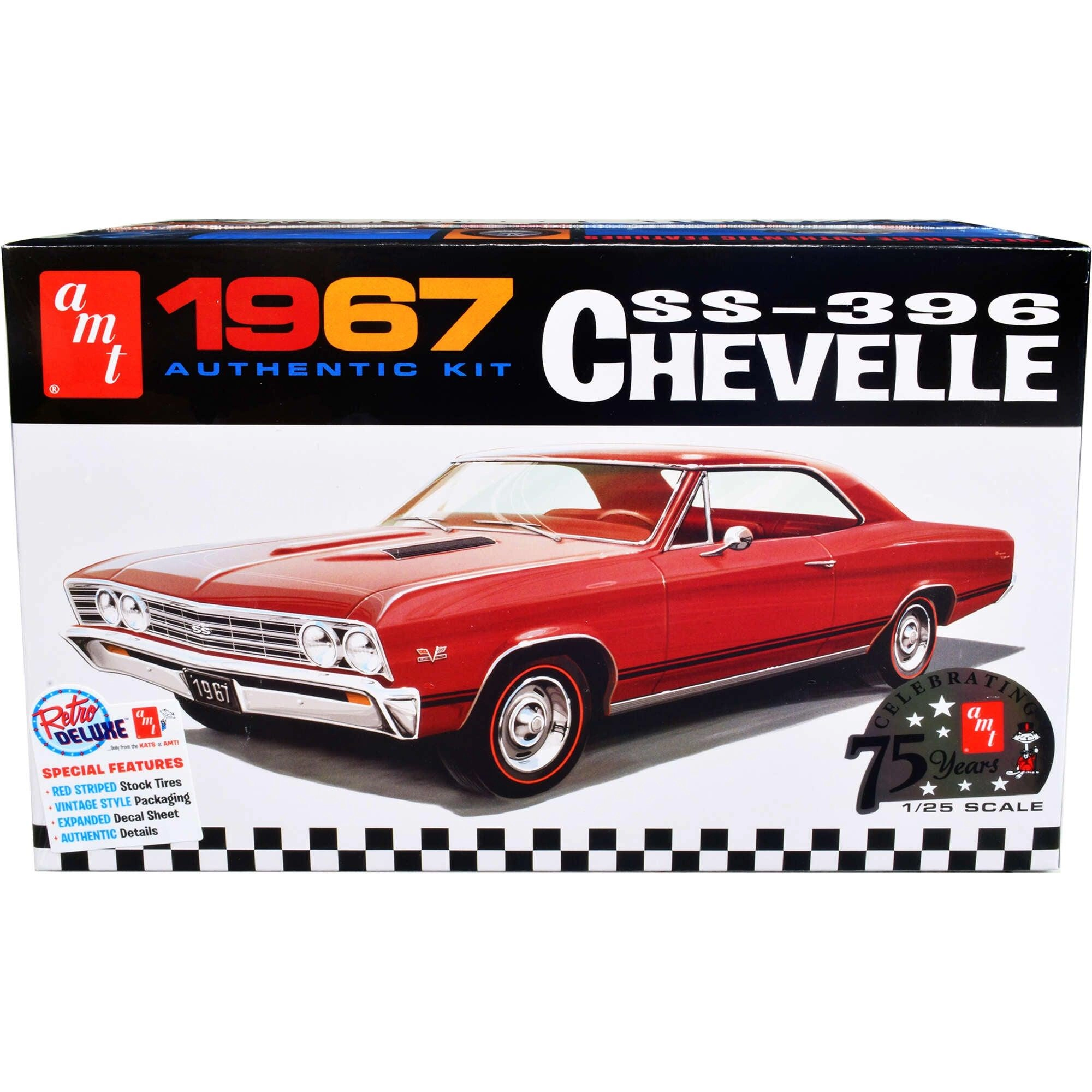 AMT 1/25 Scale Skill 2 Model Kit - 1967 Chevrolet Chevelle SS 396
