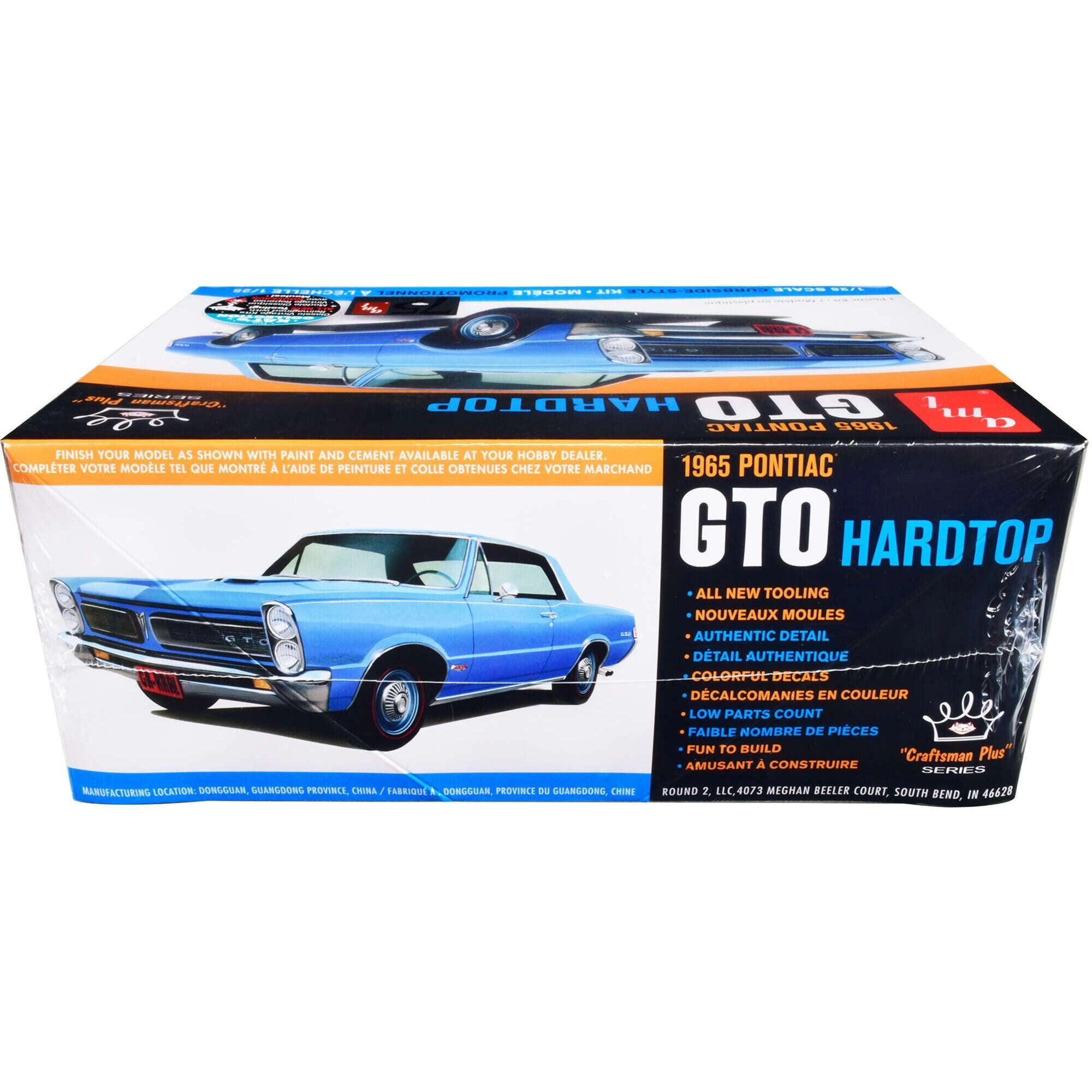 AMT 1/25 Scale Skill 2 Model Kit - Craftsman Plus 1965 Pontiac GTO Hardtop