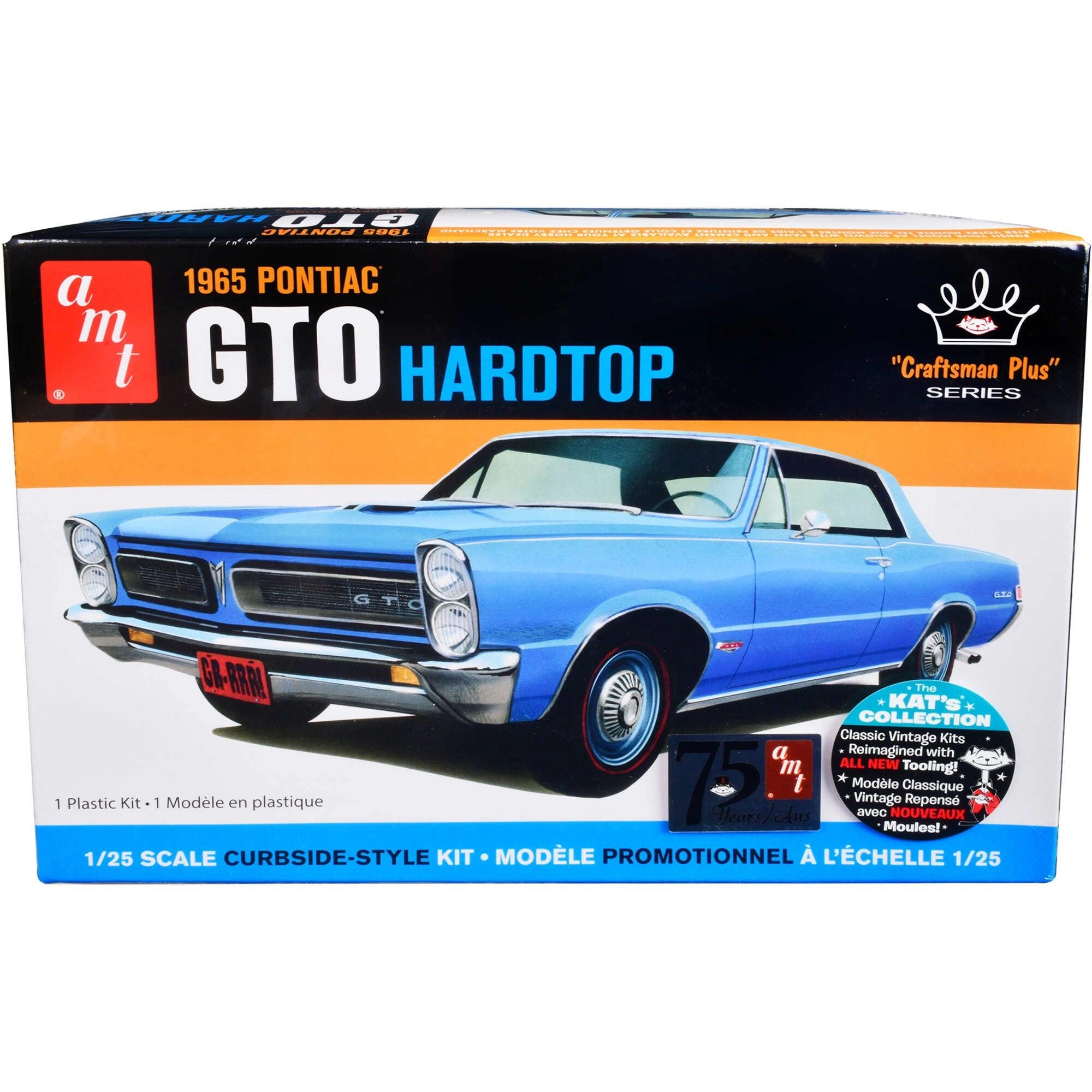 AMT 1/25 Scale Skill 2 Model Kit - Craftsman Plus 1965 Pontiac GTO Hardtop