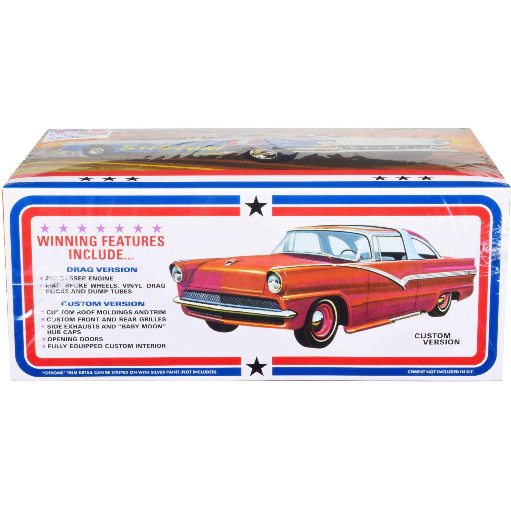 AMT Model Kit - Skill 2 1956 Ford Victoria Hardtop 3 in 1 of 1/25 Scale Plastic