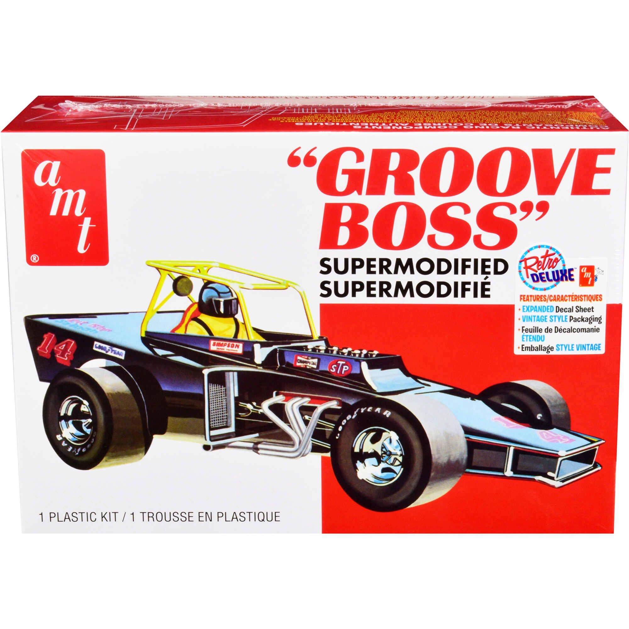 AMT Model Kit - Skill 2 Groove Boss Supermodified Racer of 1/25 Scale Plastic