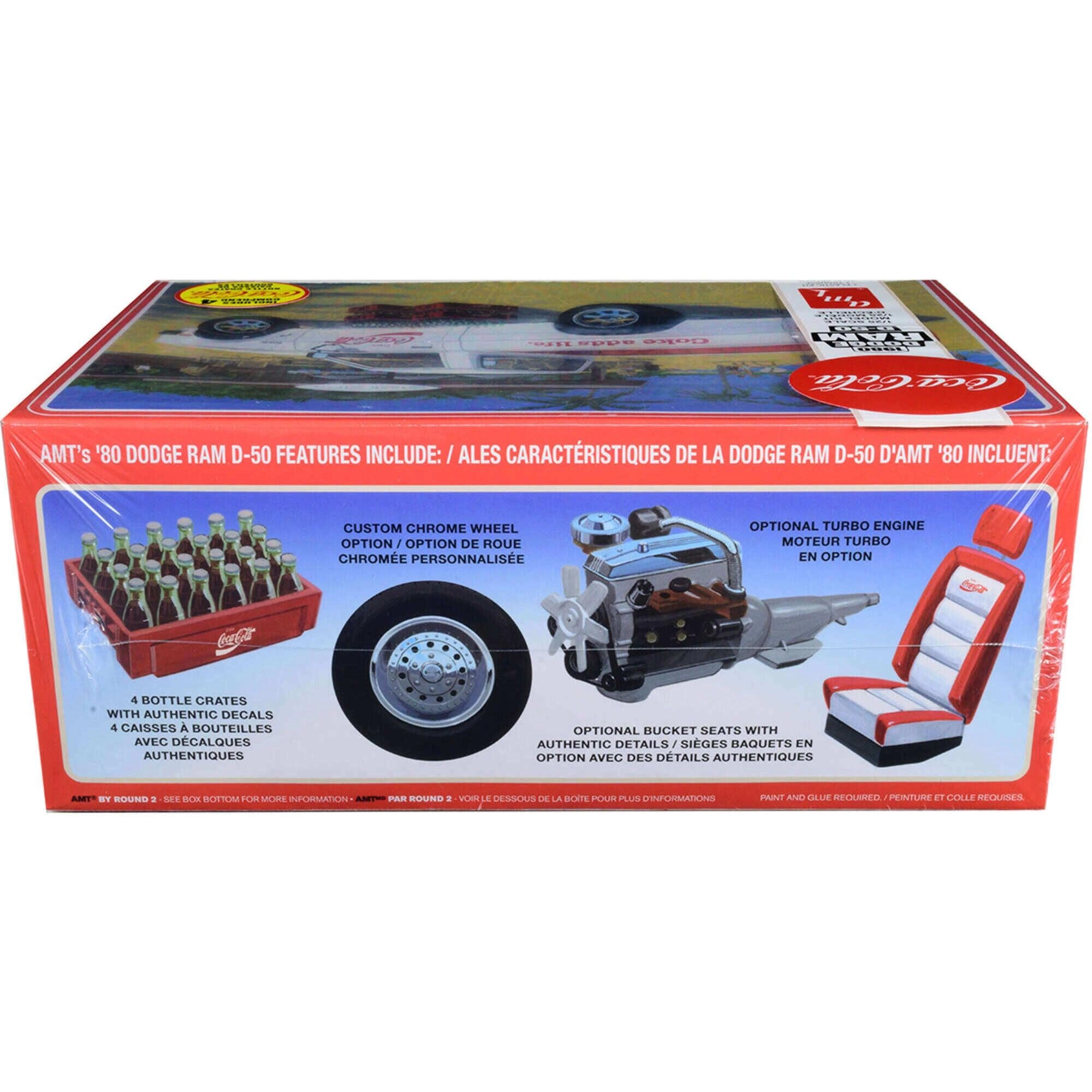 AMT Model Kit - Skill 3 1980 Dodge Ram D-50 Truck Coca-Cola Four Bottle Crates