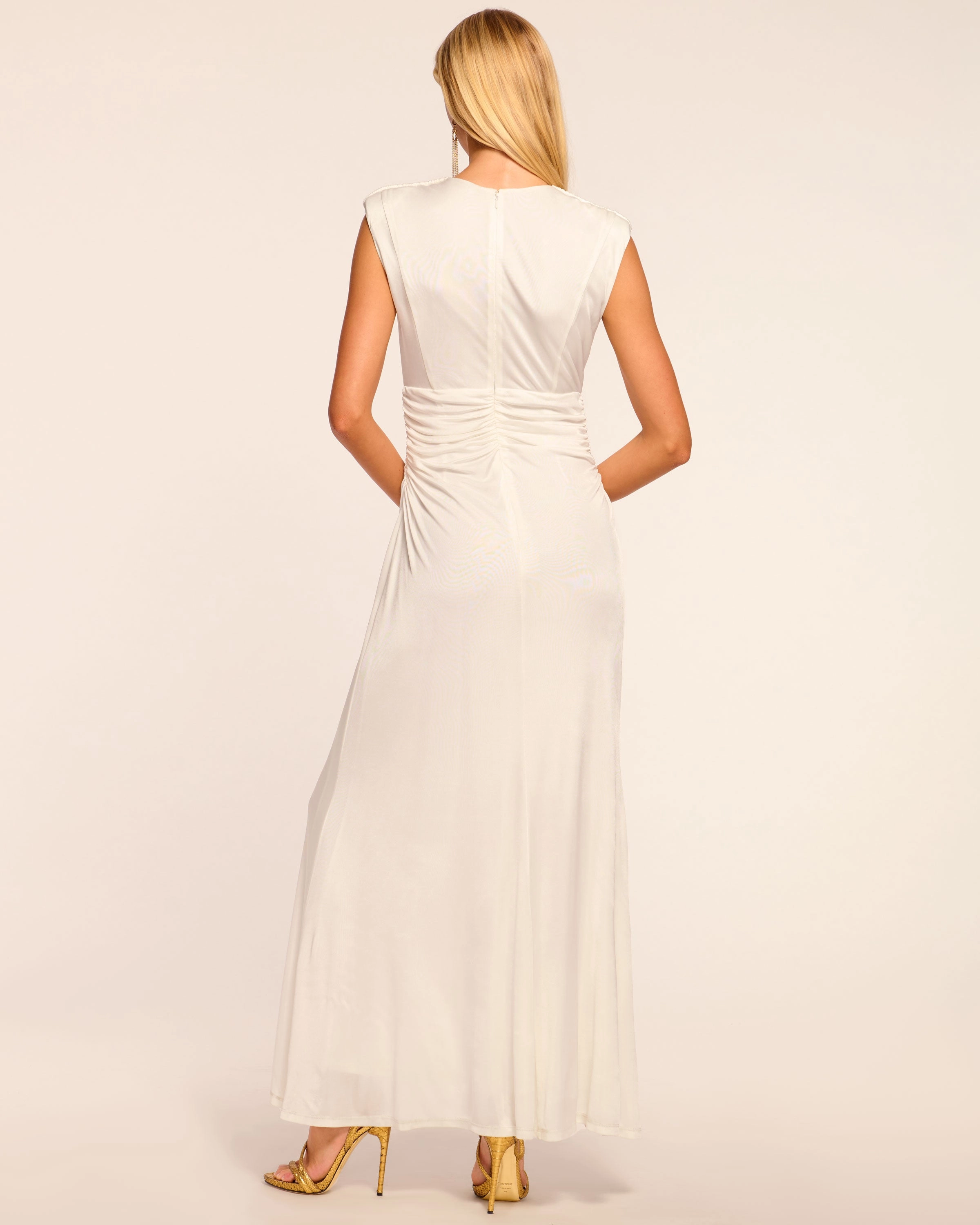 Arden Plunging Jersey Maxi Dress