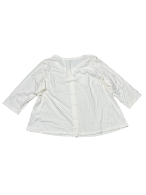 Cardigan By Isaac Mizrahi Live Qvc In White, Size:2X