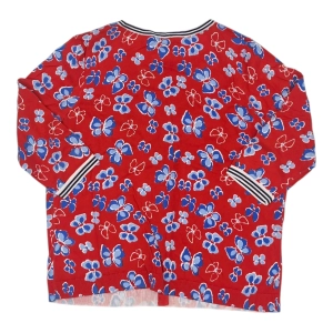 Cardigan By Talbots In Blue Red & White, Size:1X
