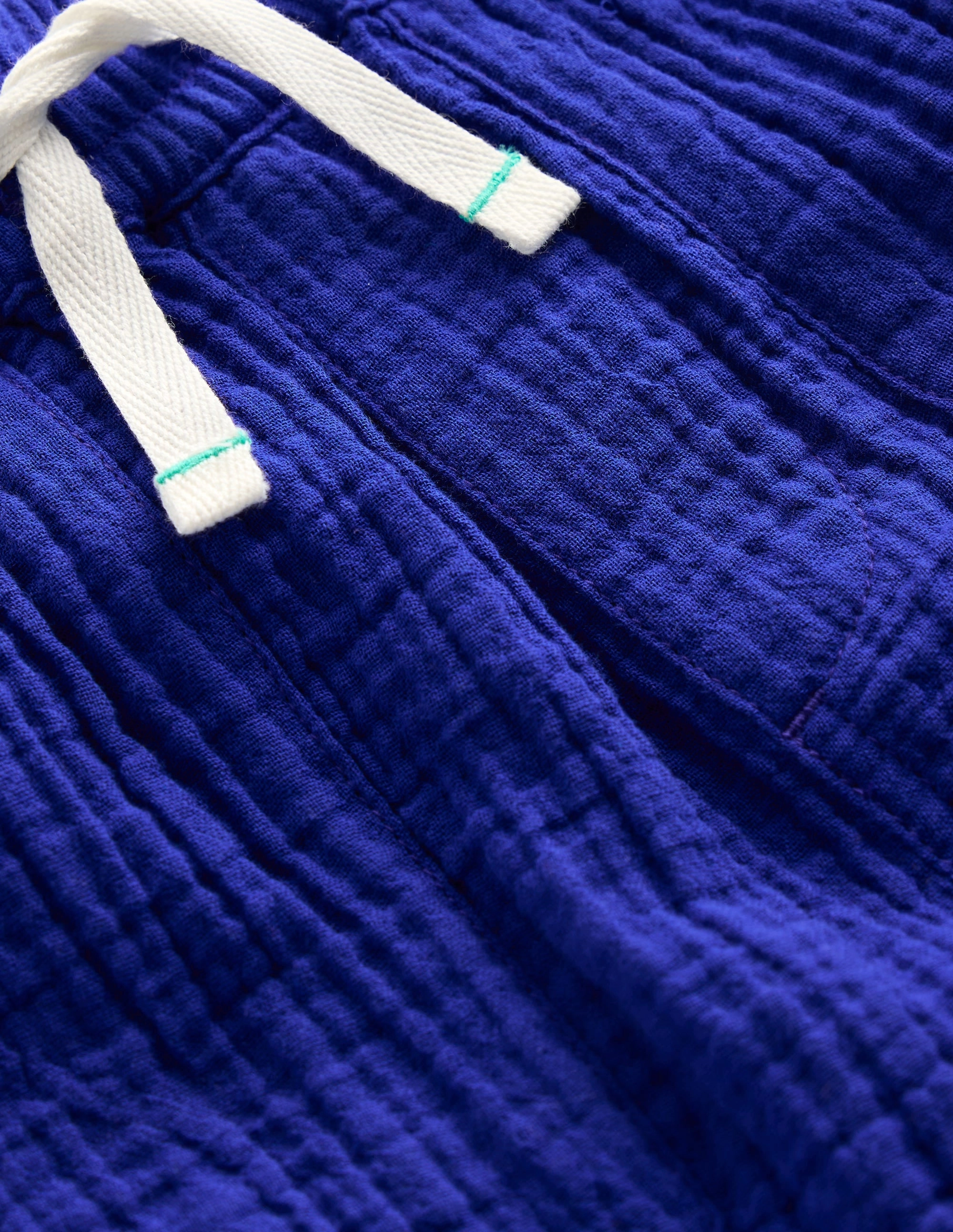 Double Cloth Shorts-Bright Blue