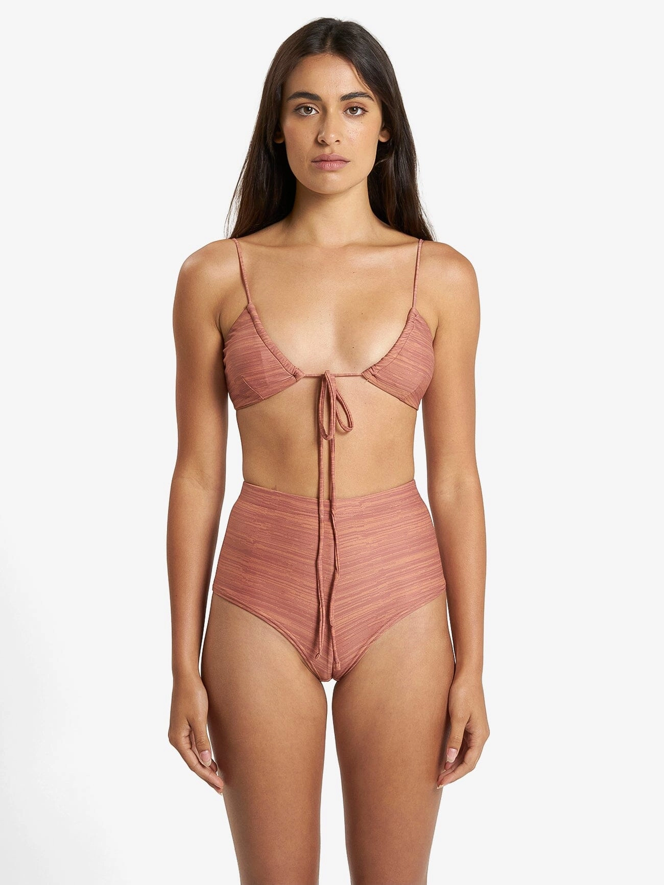 Elixer Gathered Bikini Top - Sundown