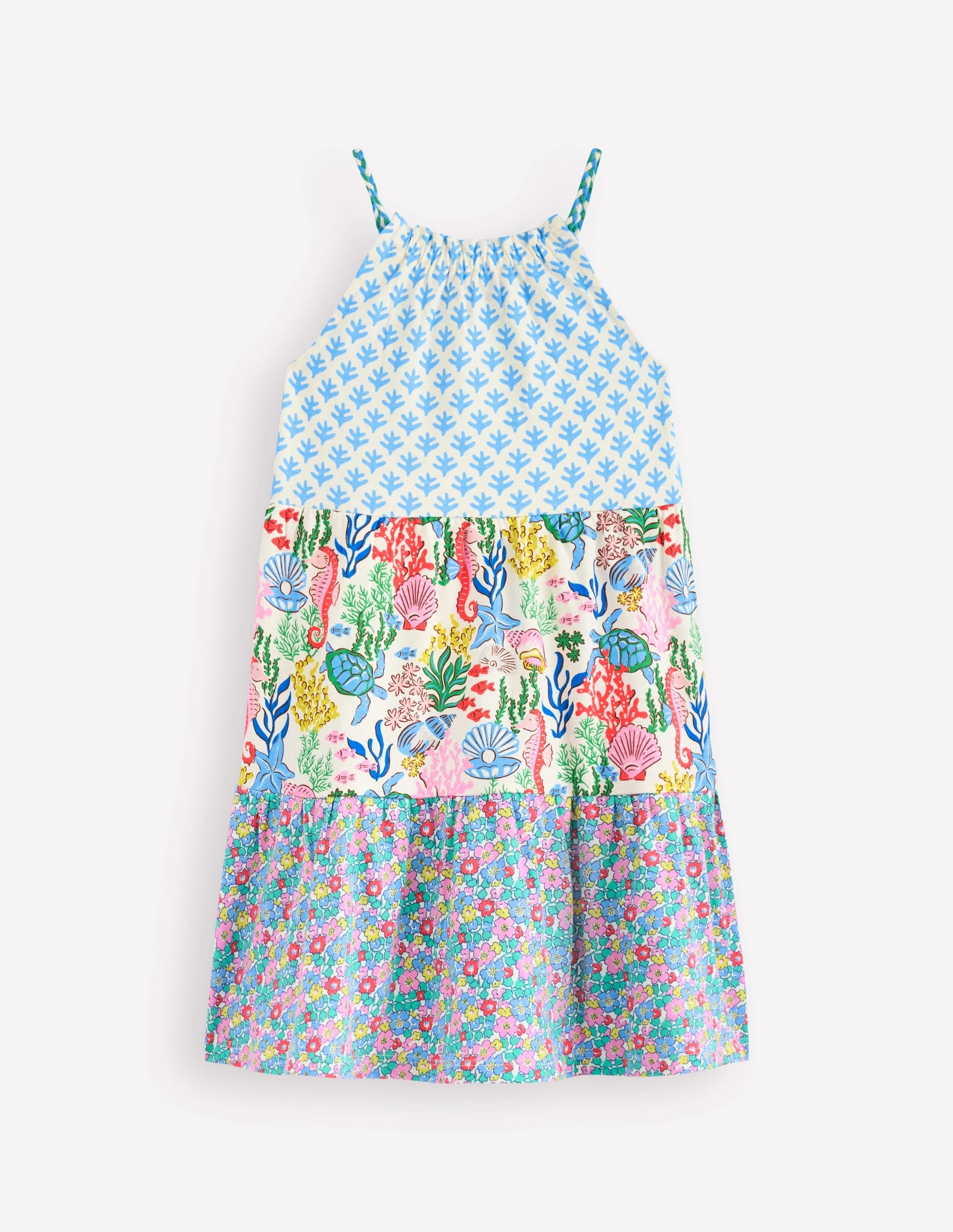 Enola Hotchpotch Jersey Dress-Multi Flowerbed