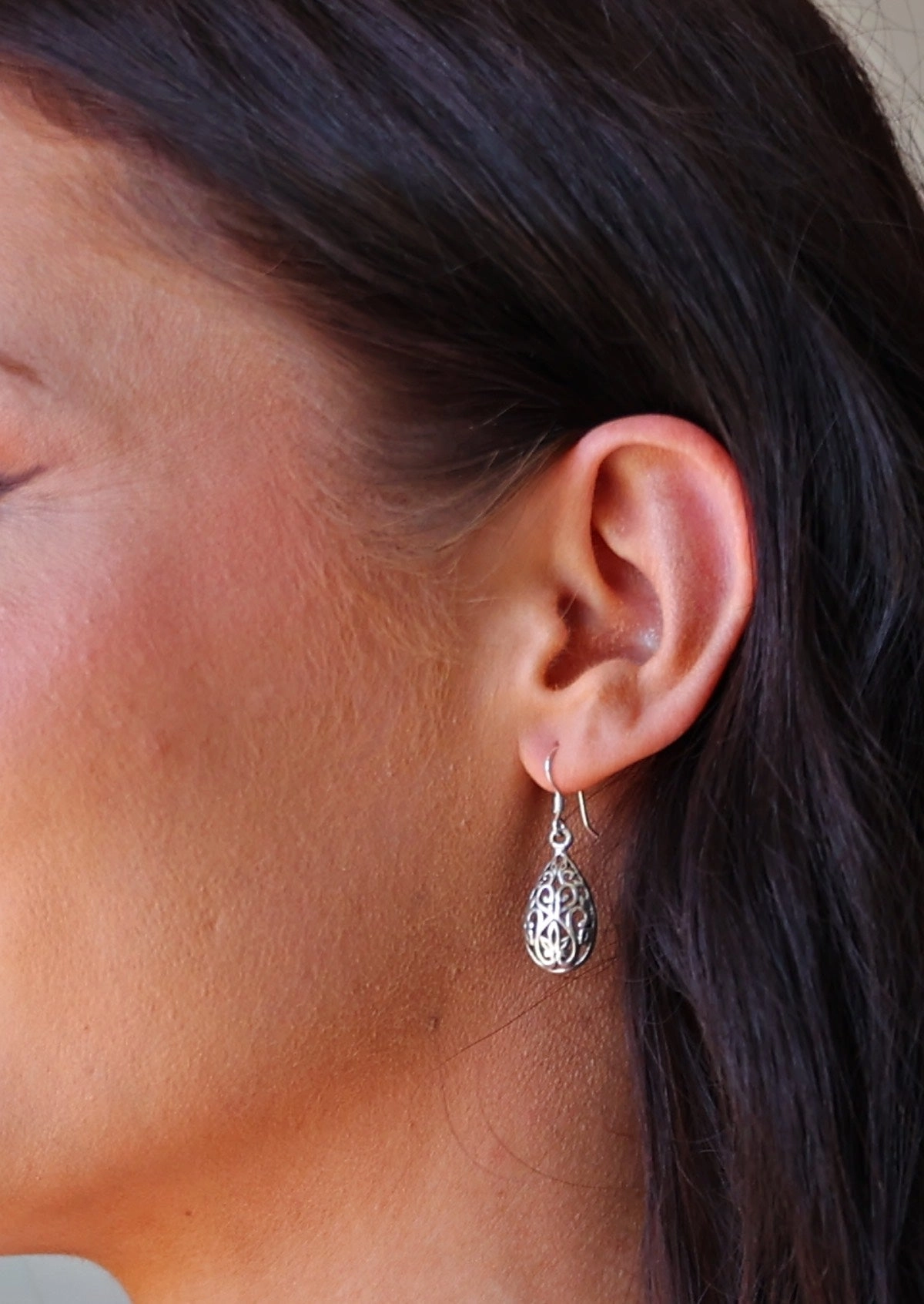 Ethereal Drops Silver Earrings