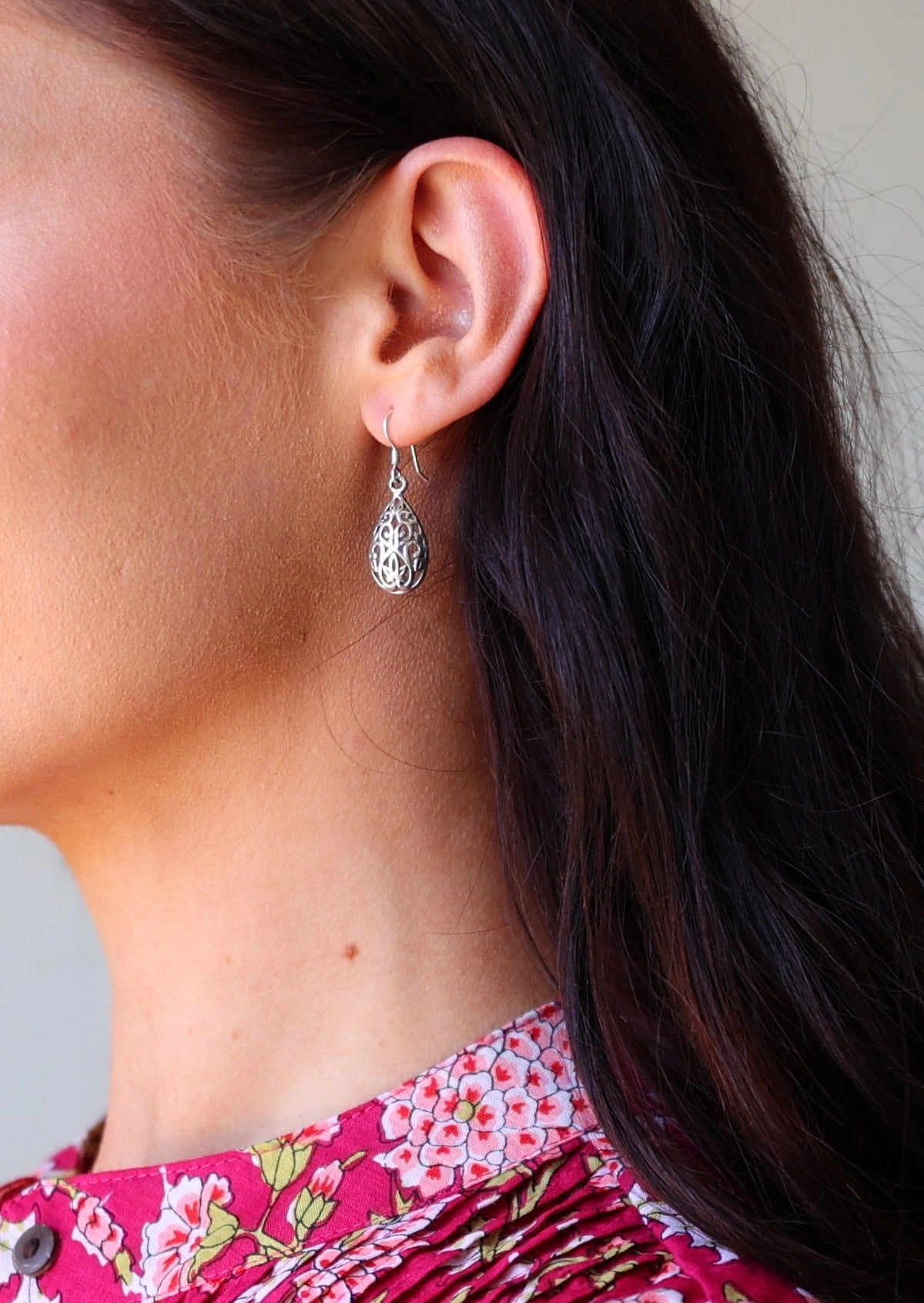 Ethereal Drops Silver Earrings
