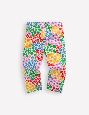 Fun Cropped Leggings-Multi Rainbow Leopard