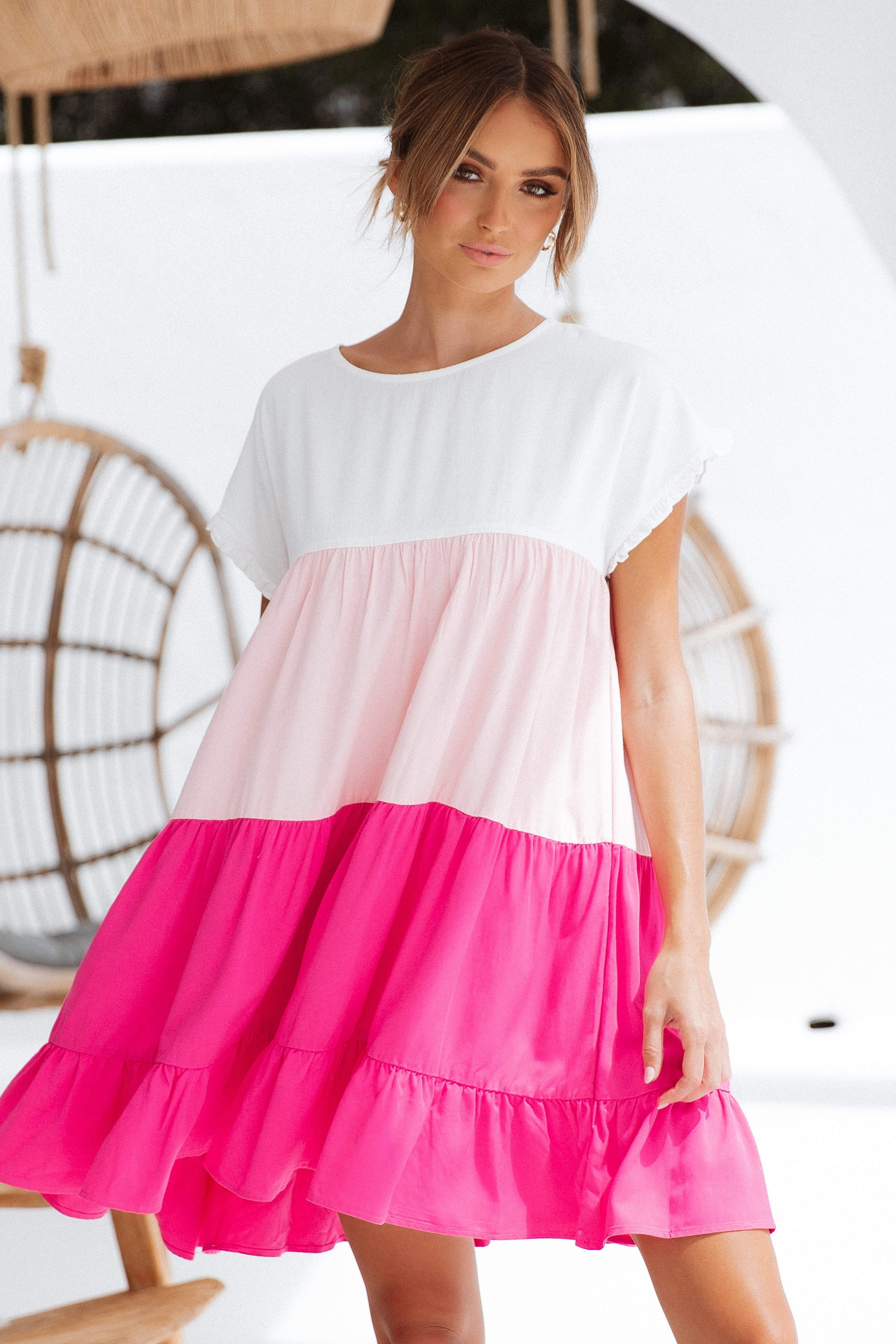 Garces Dress - Pink