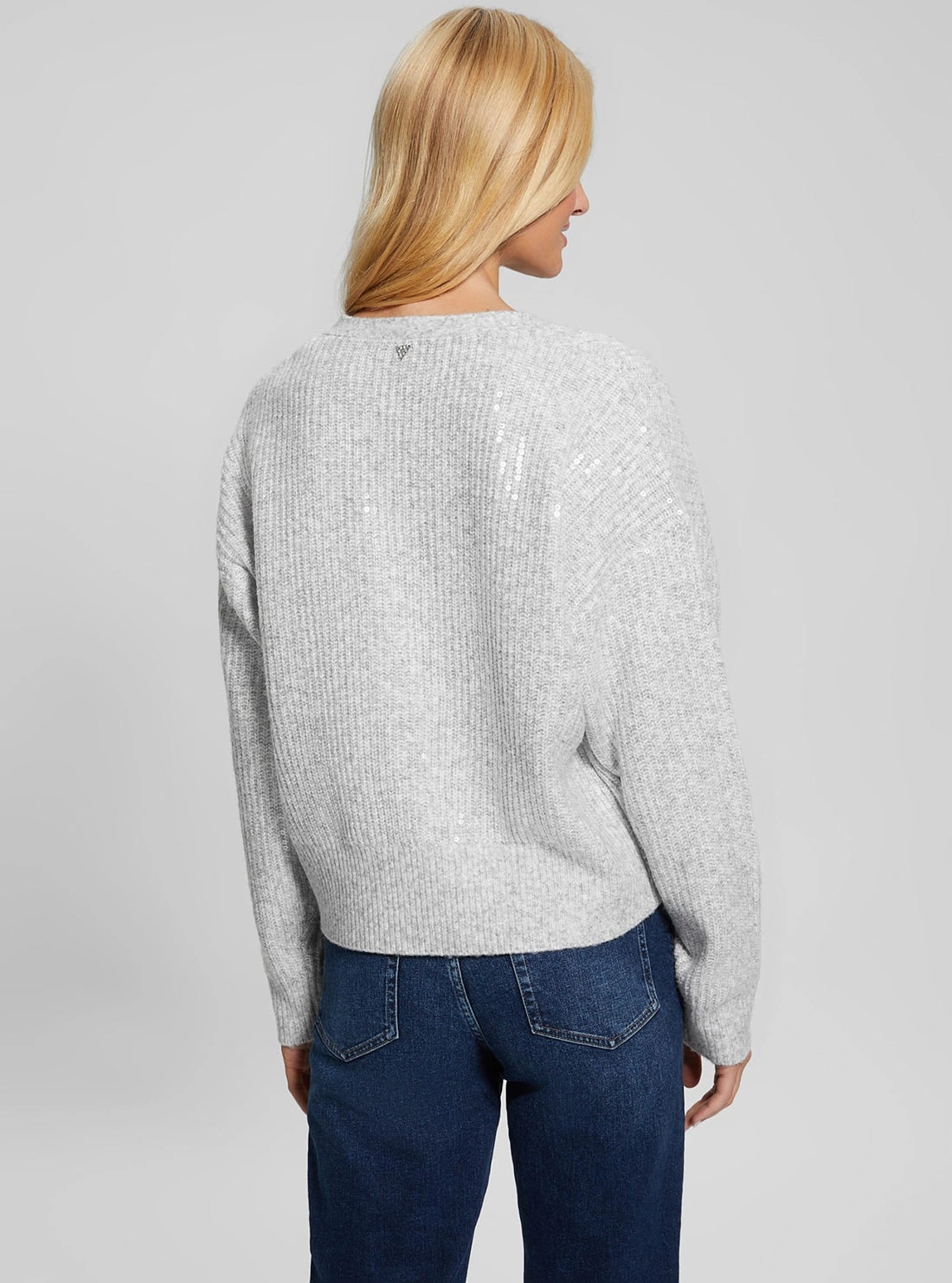 Grey Riley Sequins Knit Jumper