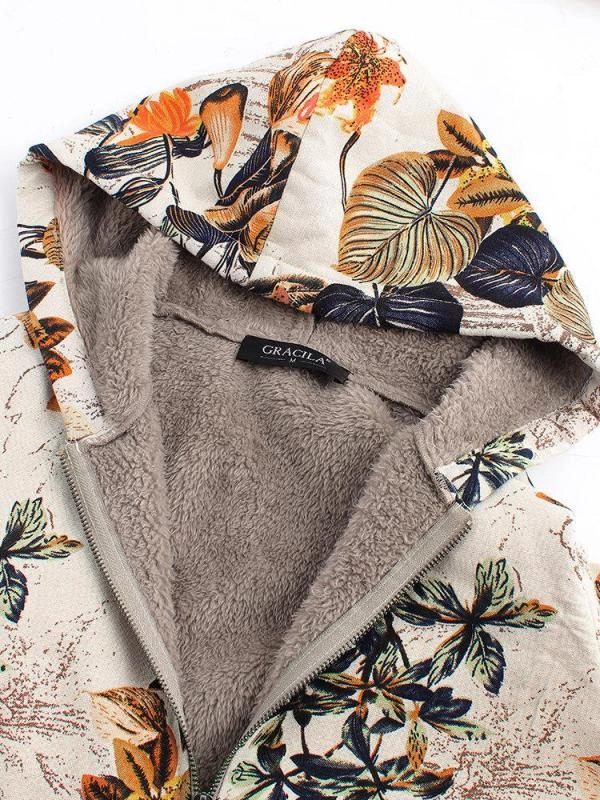 Hooded Plush Top Plush Jacket