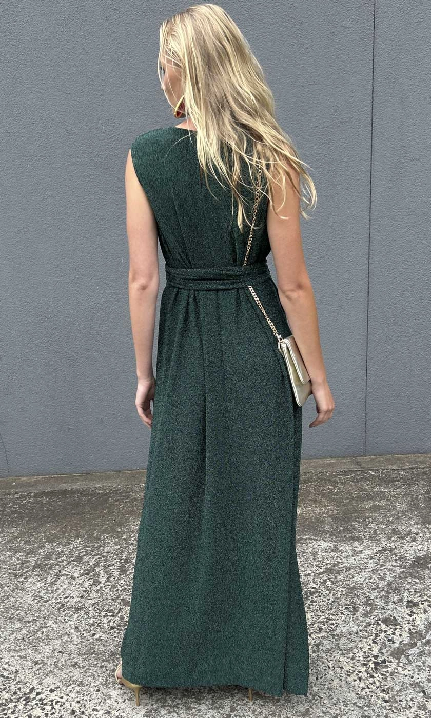 HOSS Cowl Maxi Dress - Emerald Green
