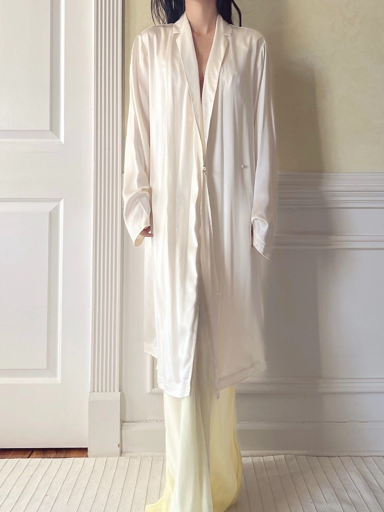 La Perla Silk Duster Jacket - S/M