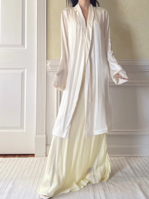 La Perla Silk Duster Jacket - S/M