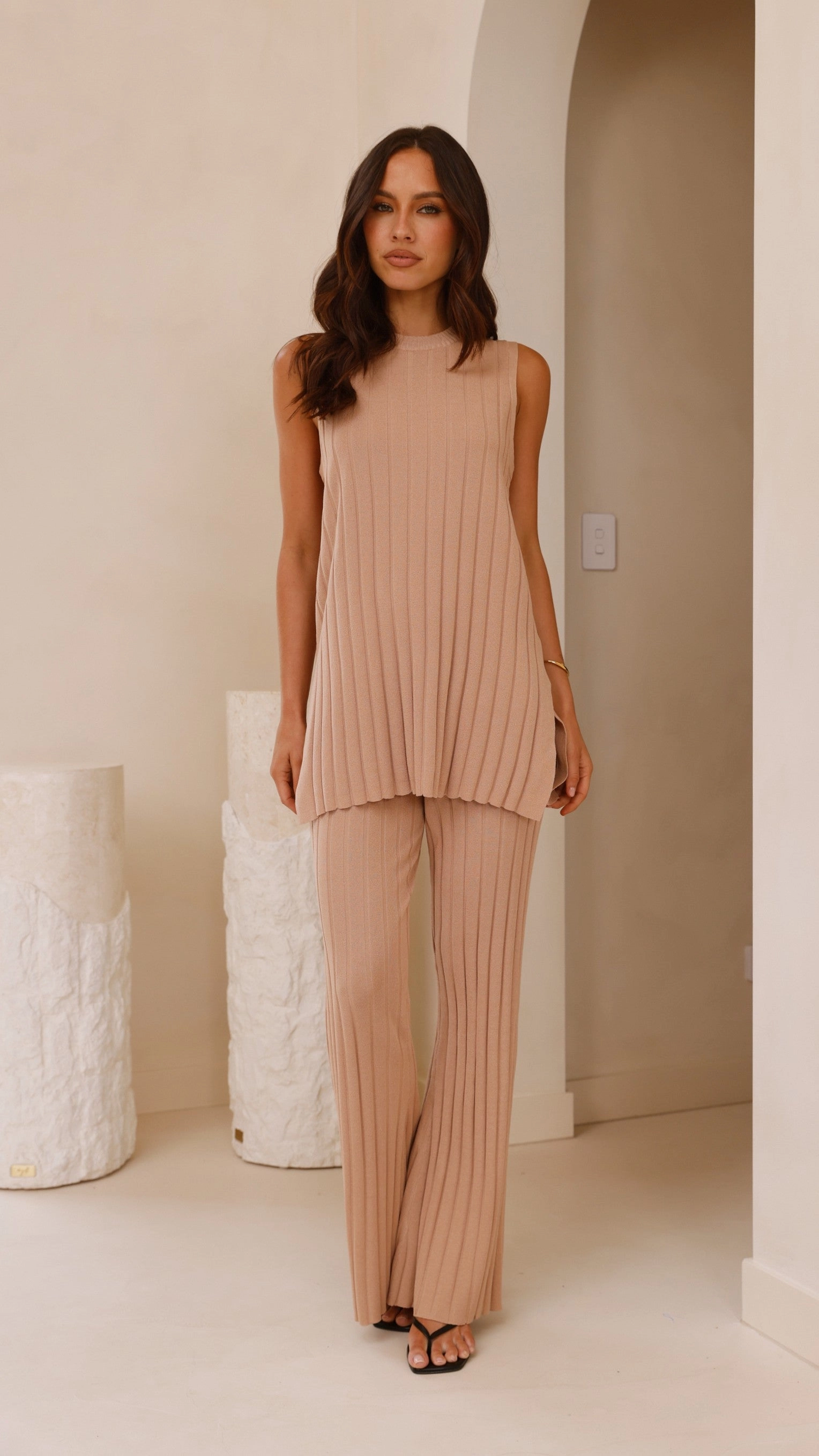 Megan Knit Pants - Camel