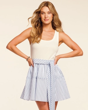 Moxie Combo Embellished Mini Dress