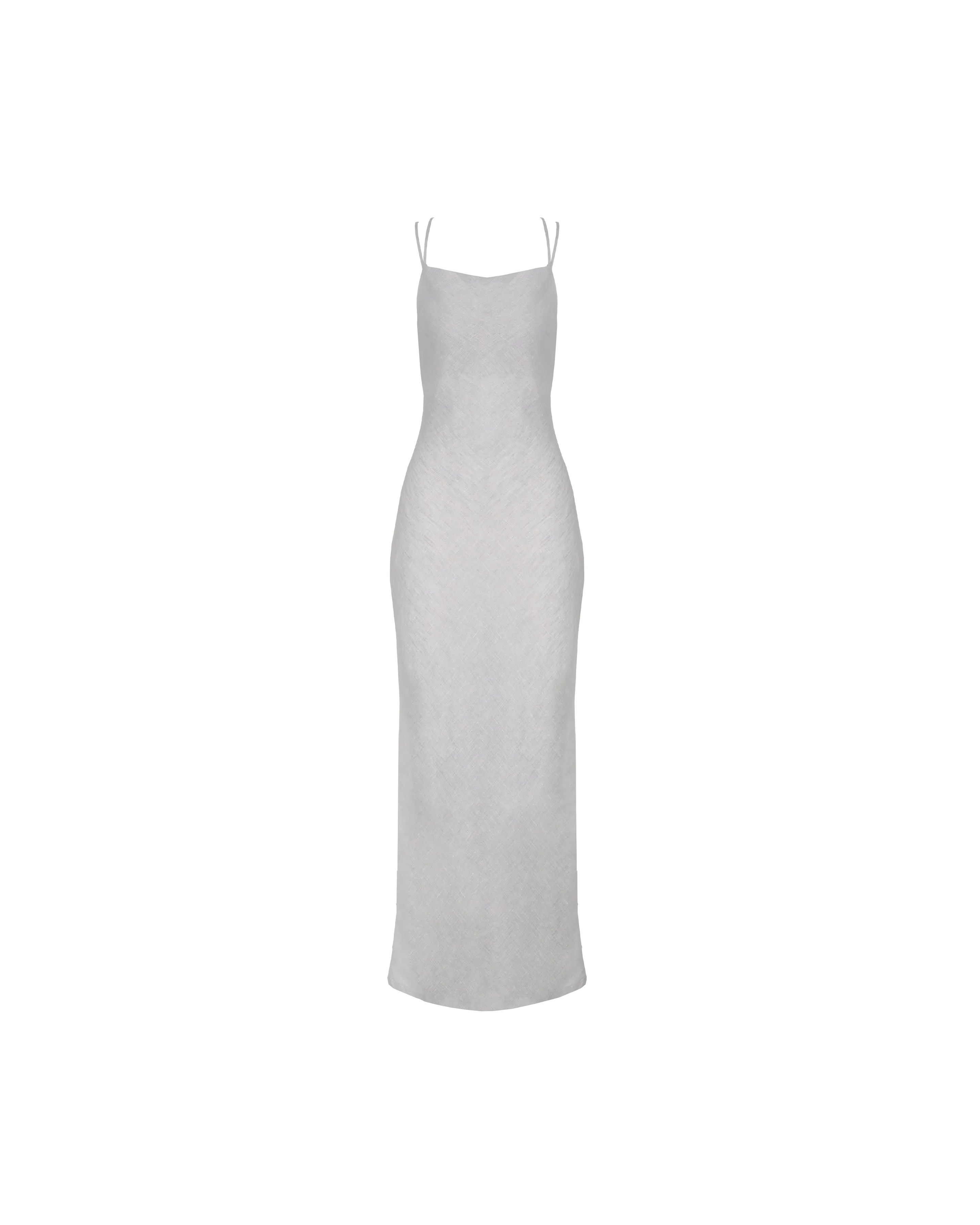 NAIA LINEN MIDIDRESS GREY MARLE