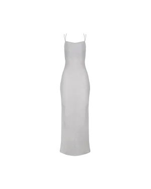 NAIA LINEN MIDIDRESS GREY MARLE