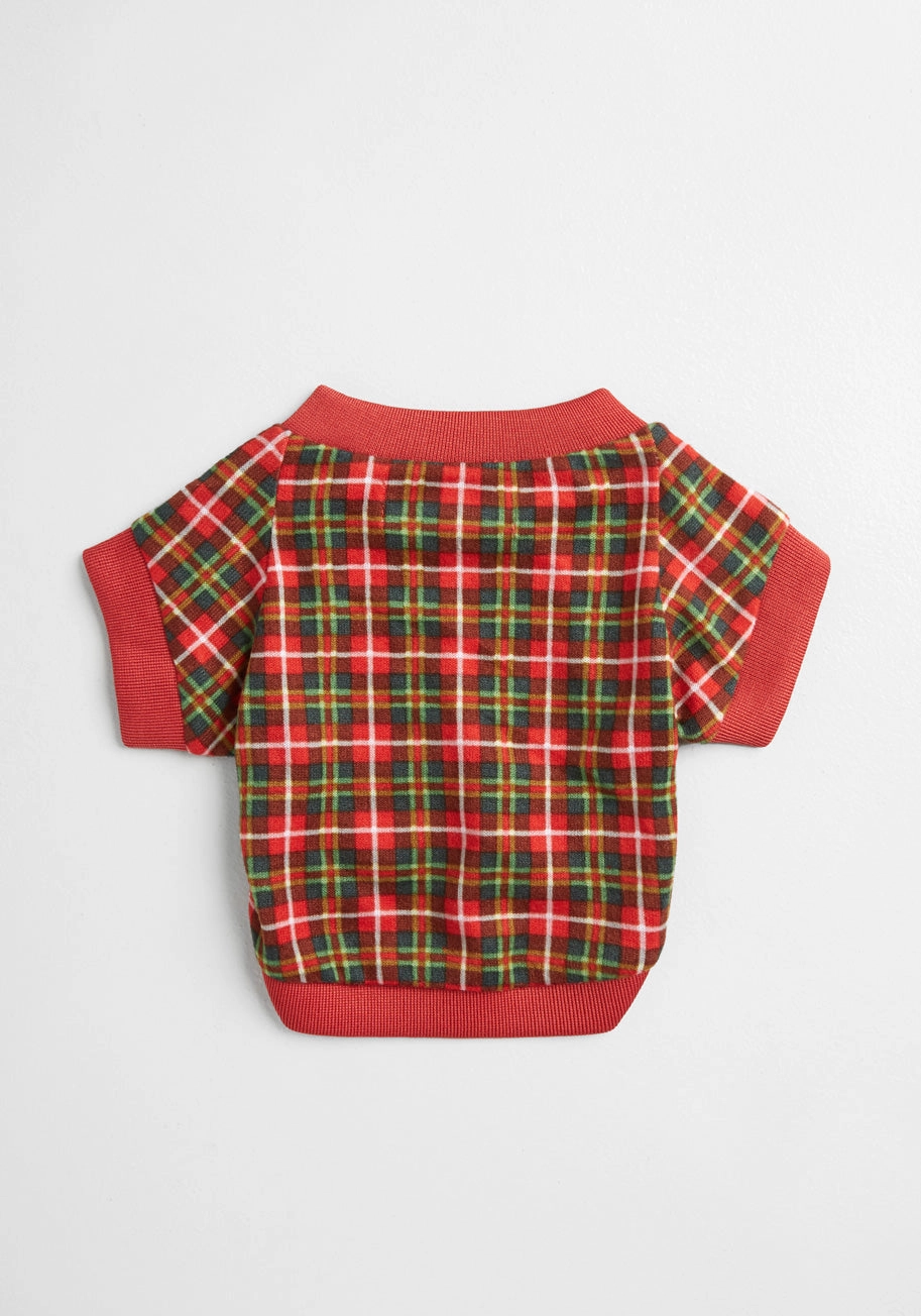 Plaid You're Mine Pet Tee
