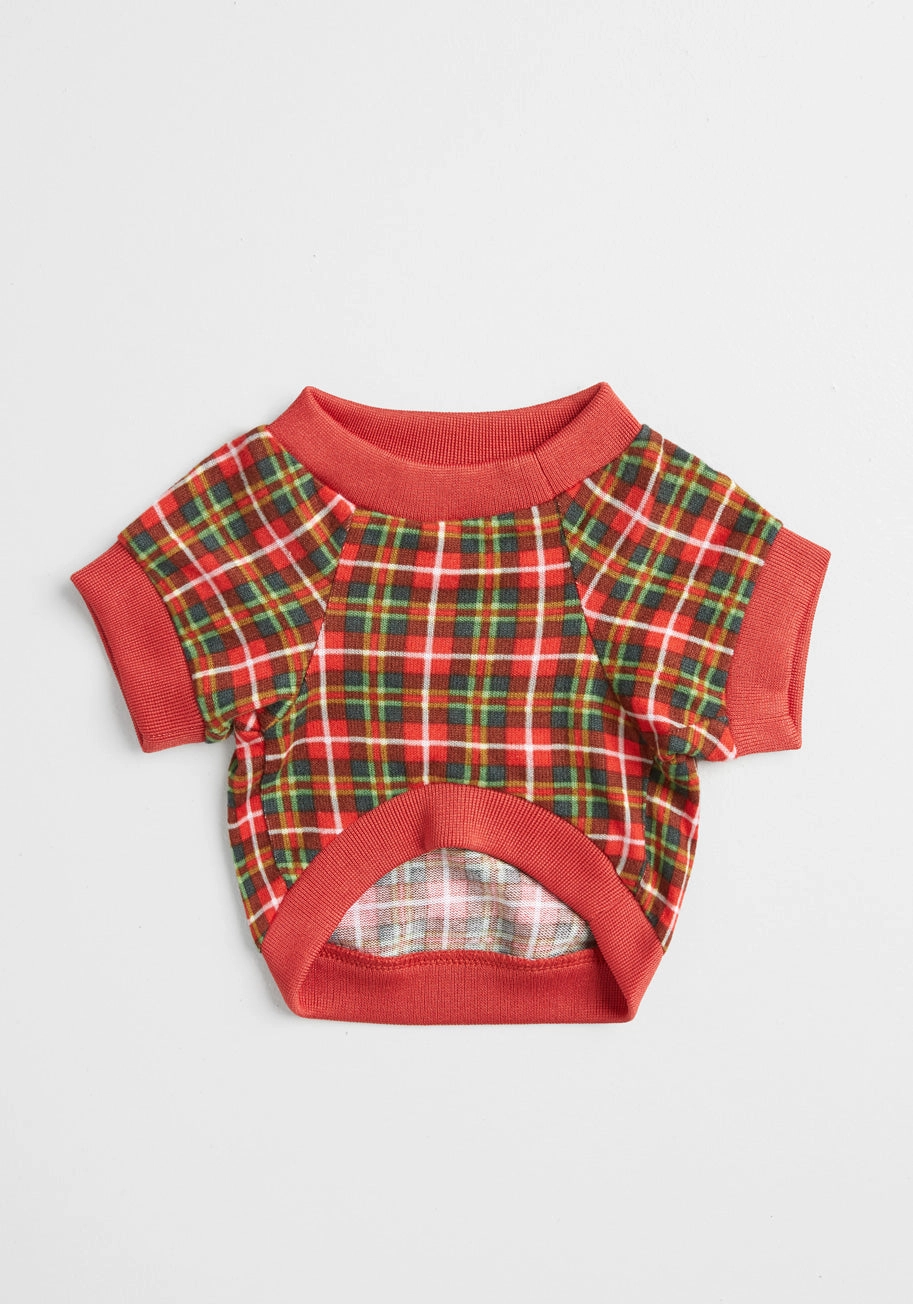Plaid You're Mine Pet Tee