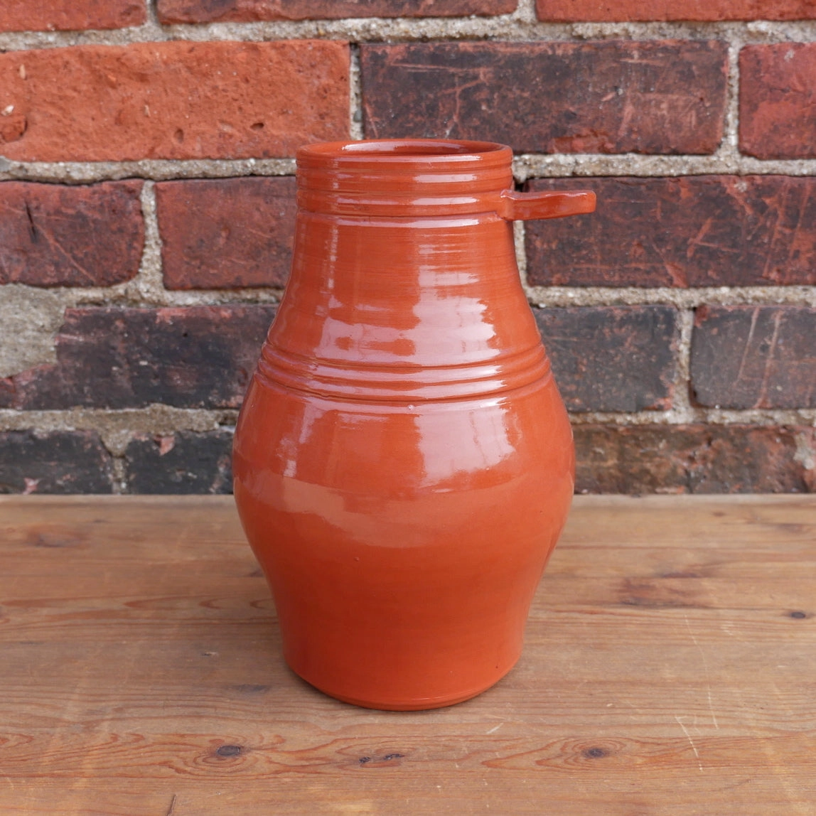 Redware Bird Bottle