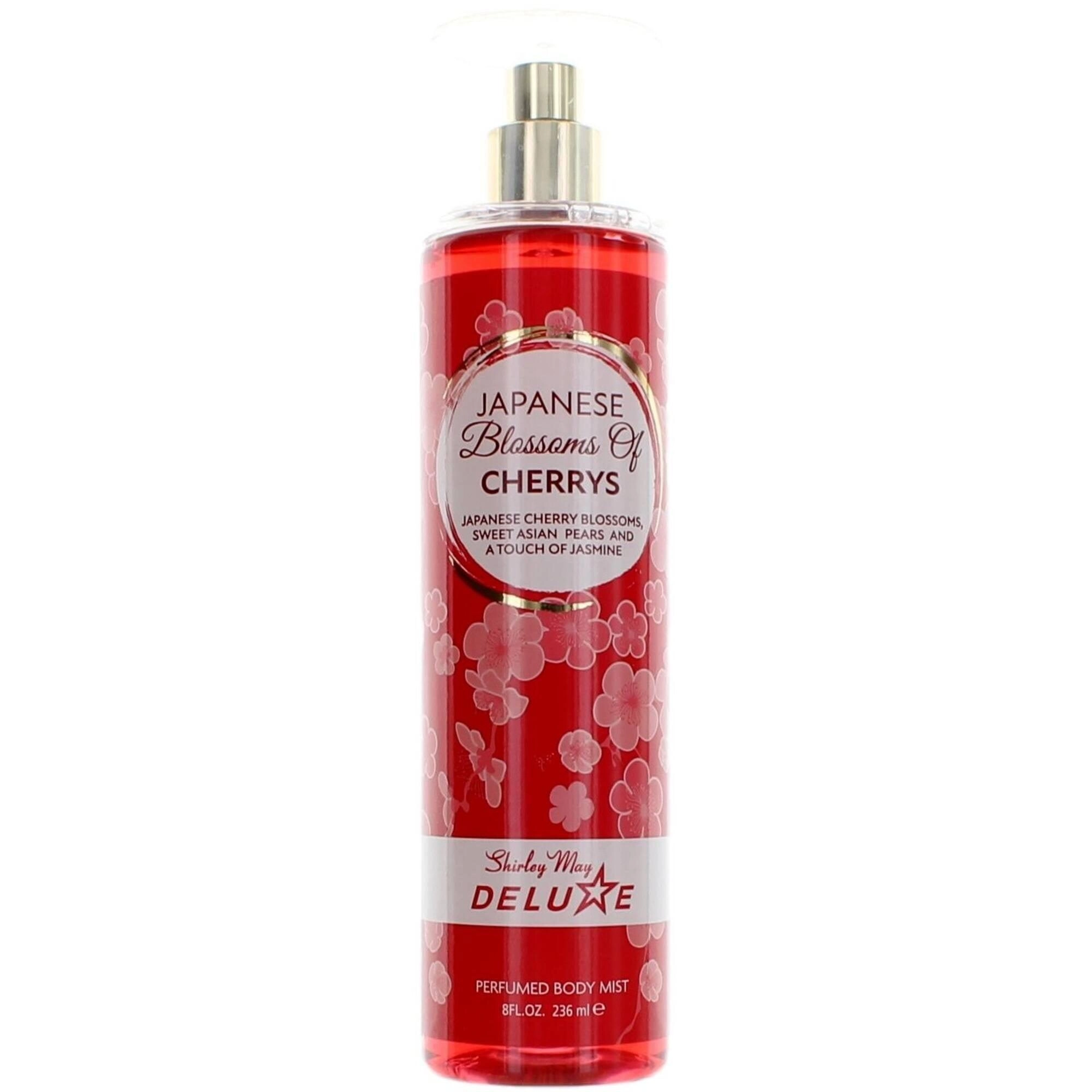 Shirley May Deluxe Women's Perfumed Body Mist - Japanese Blossom Of Cherrys, 8 oz