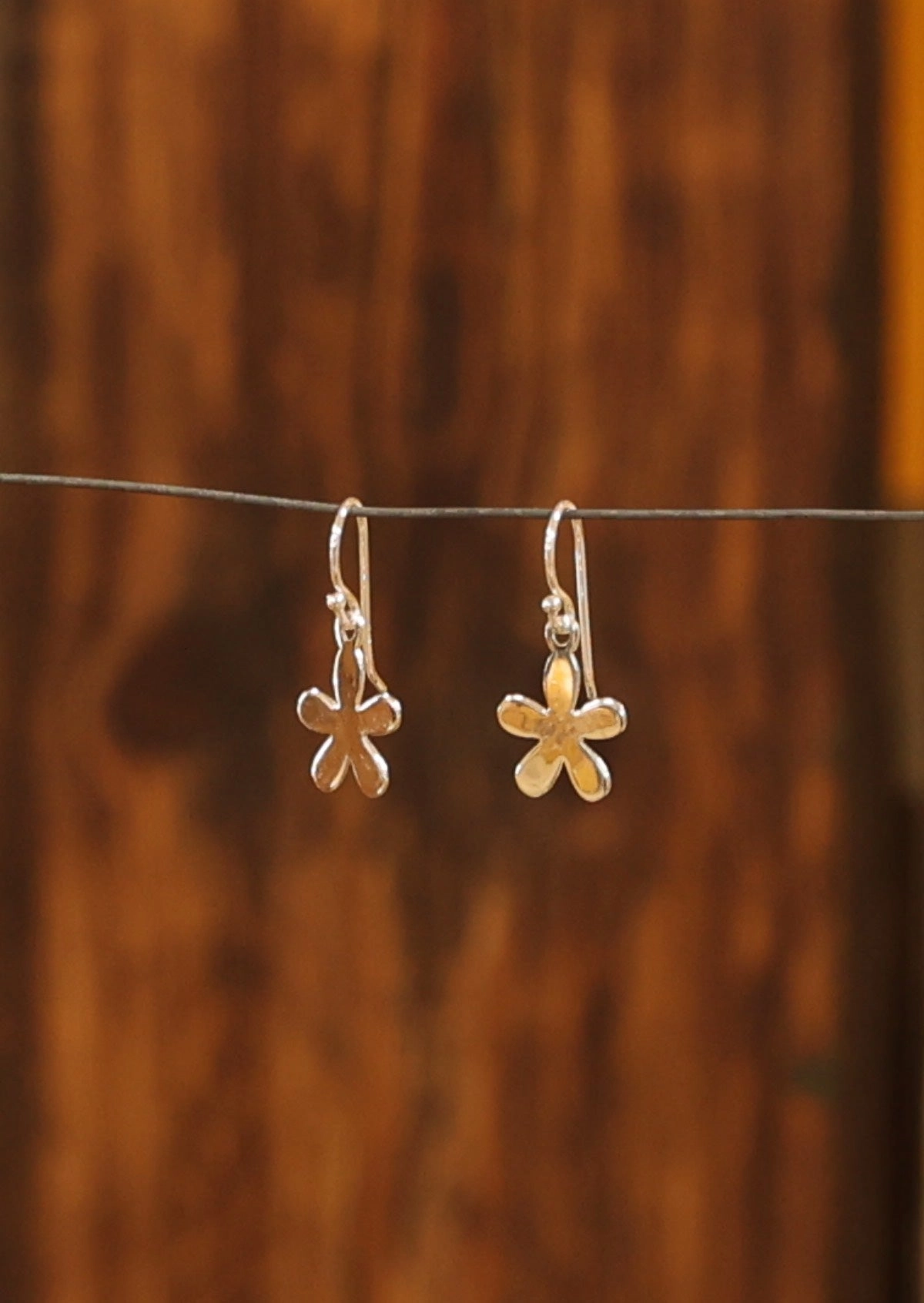 Silver Flower Power Earrings
