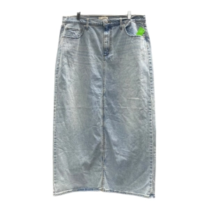 Skirt Maxi By Universal Thread In Blue Denim, Size:16