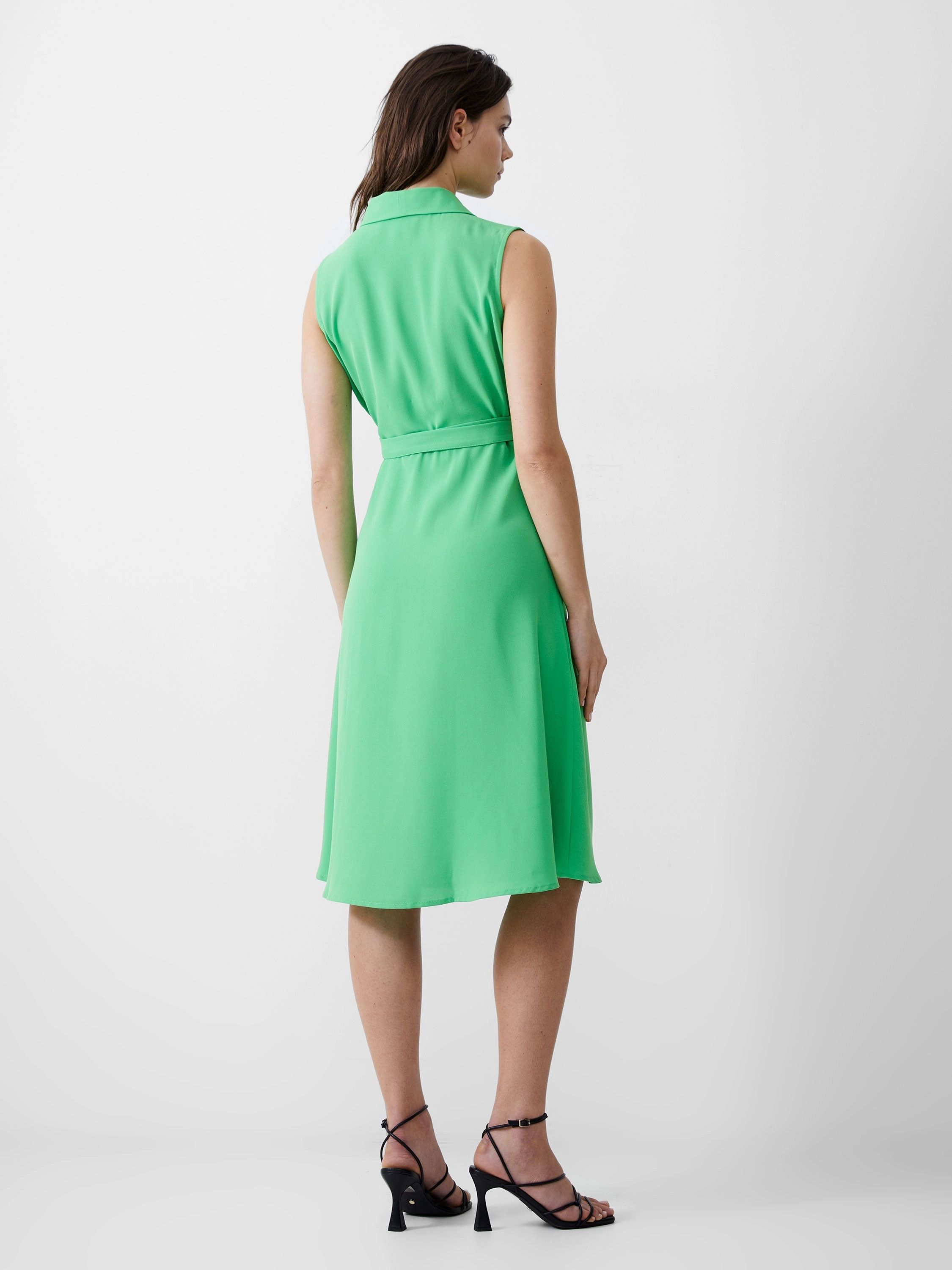 Sleeveless Shawl Dress