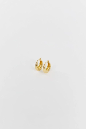 ST VALENTINE POSITANO GOLD HOOPS