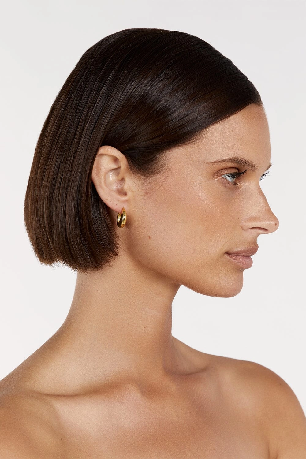 ST VALENTINE POSITANO GOLD HOOPS