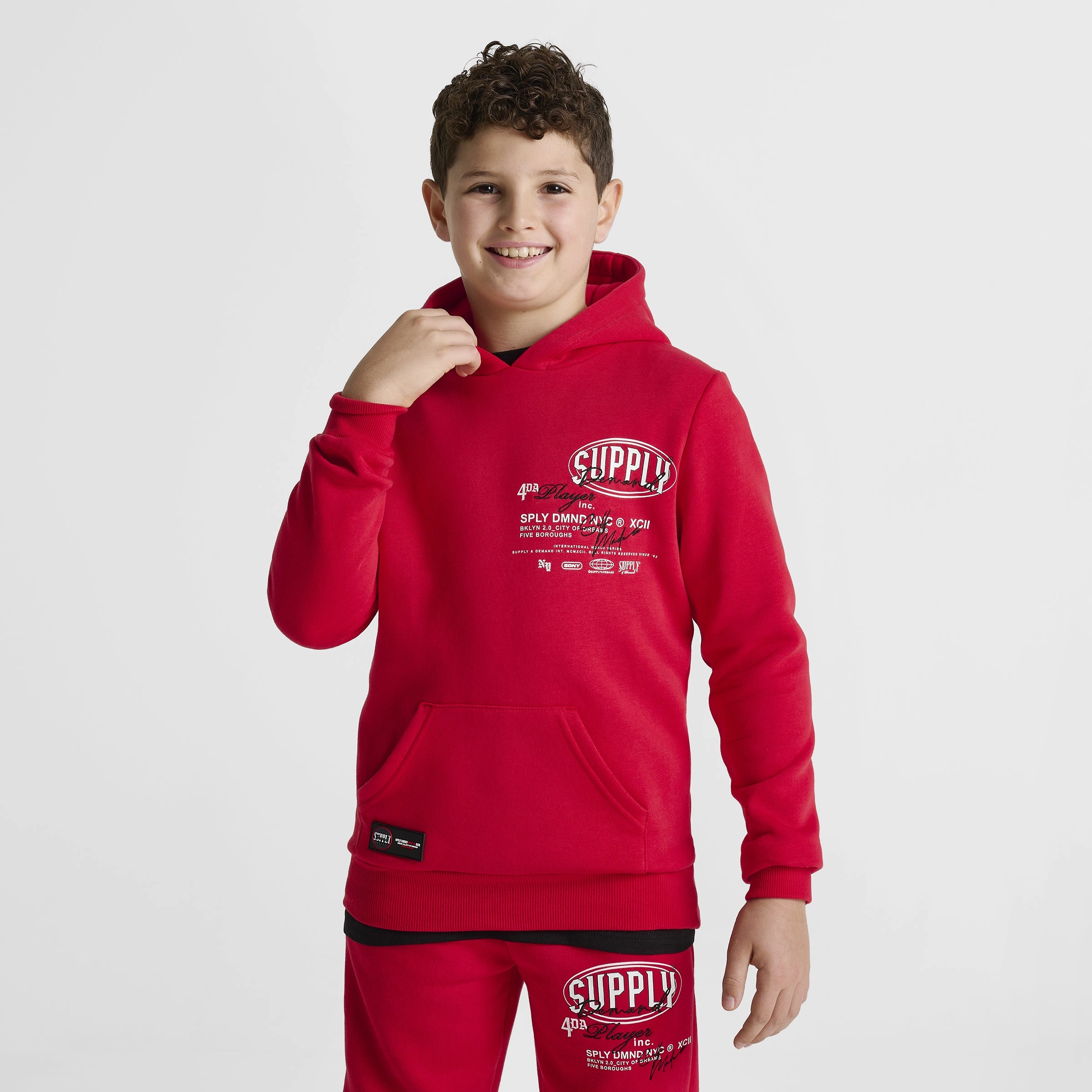 Supply & Demand Junior Boys' Targon Hoodie / Chinese Red