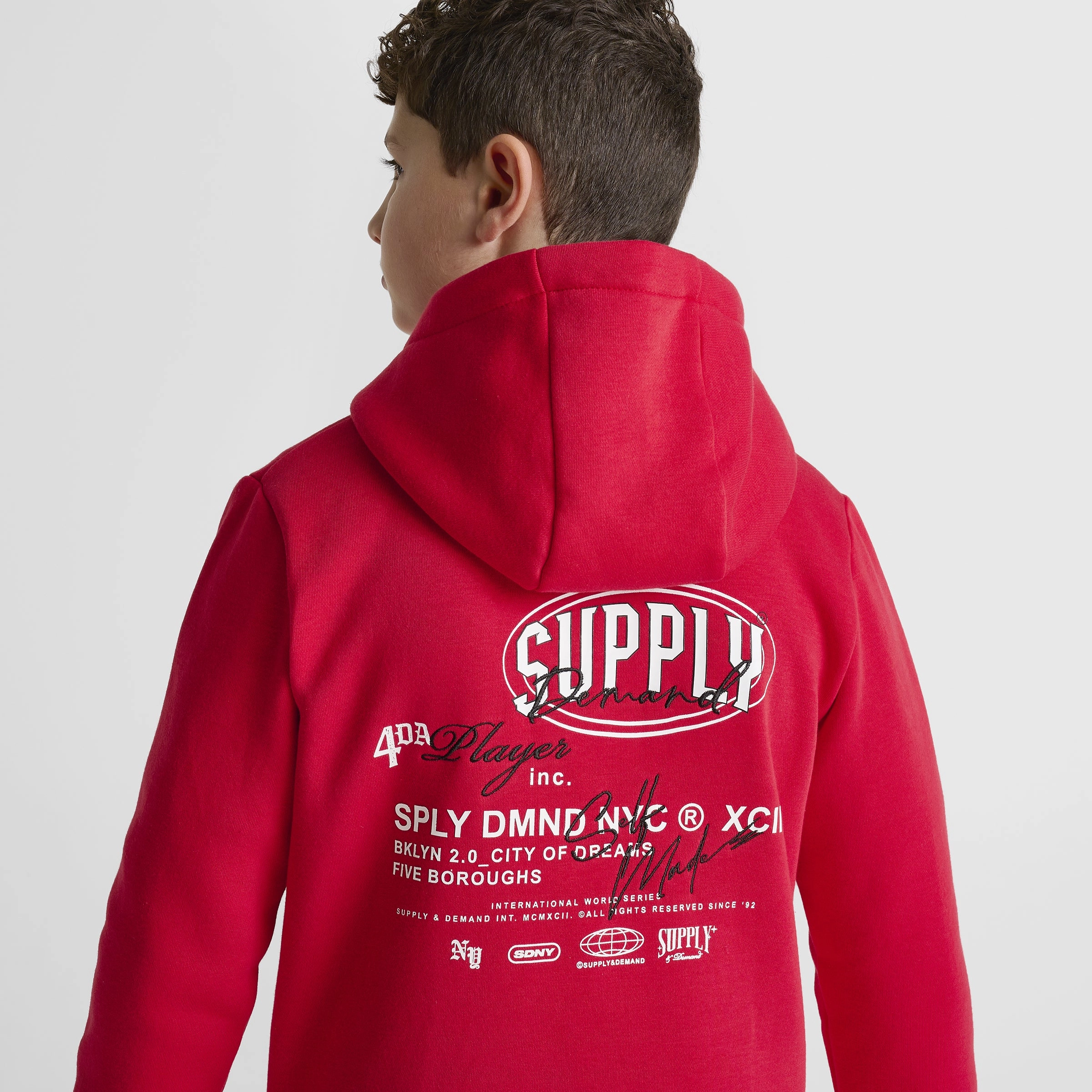 Supply & Demand Junior Boys' Targon Hoodie / Chinese Red