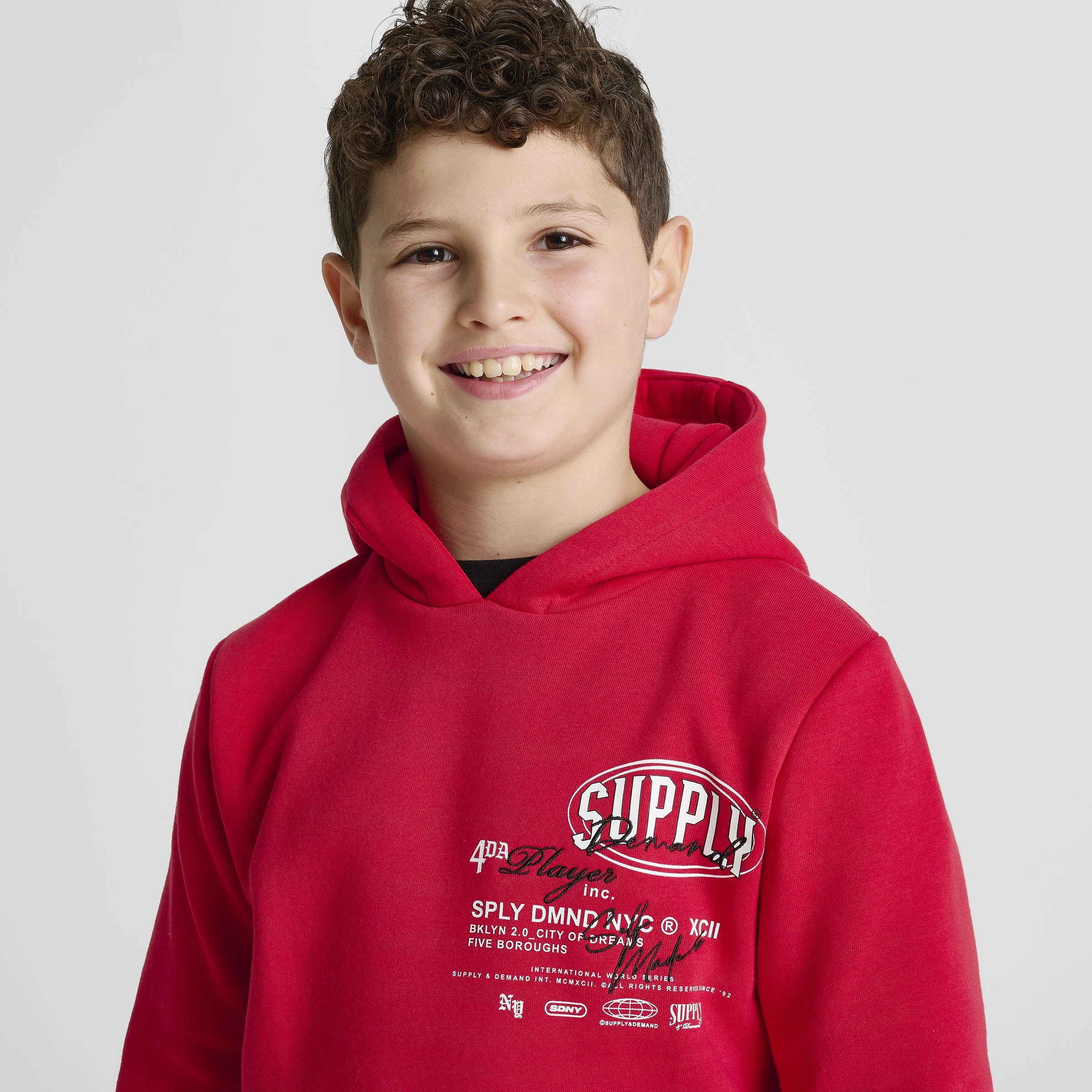 Supply & Demand Junior Boys' Targon Hoodie / Chinese Red