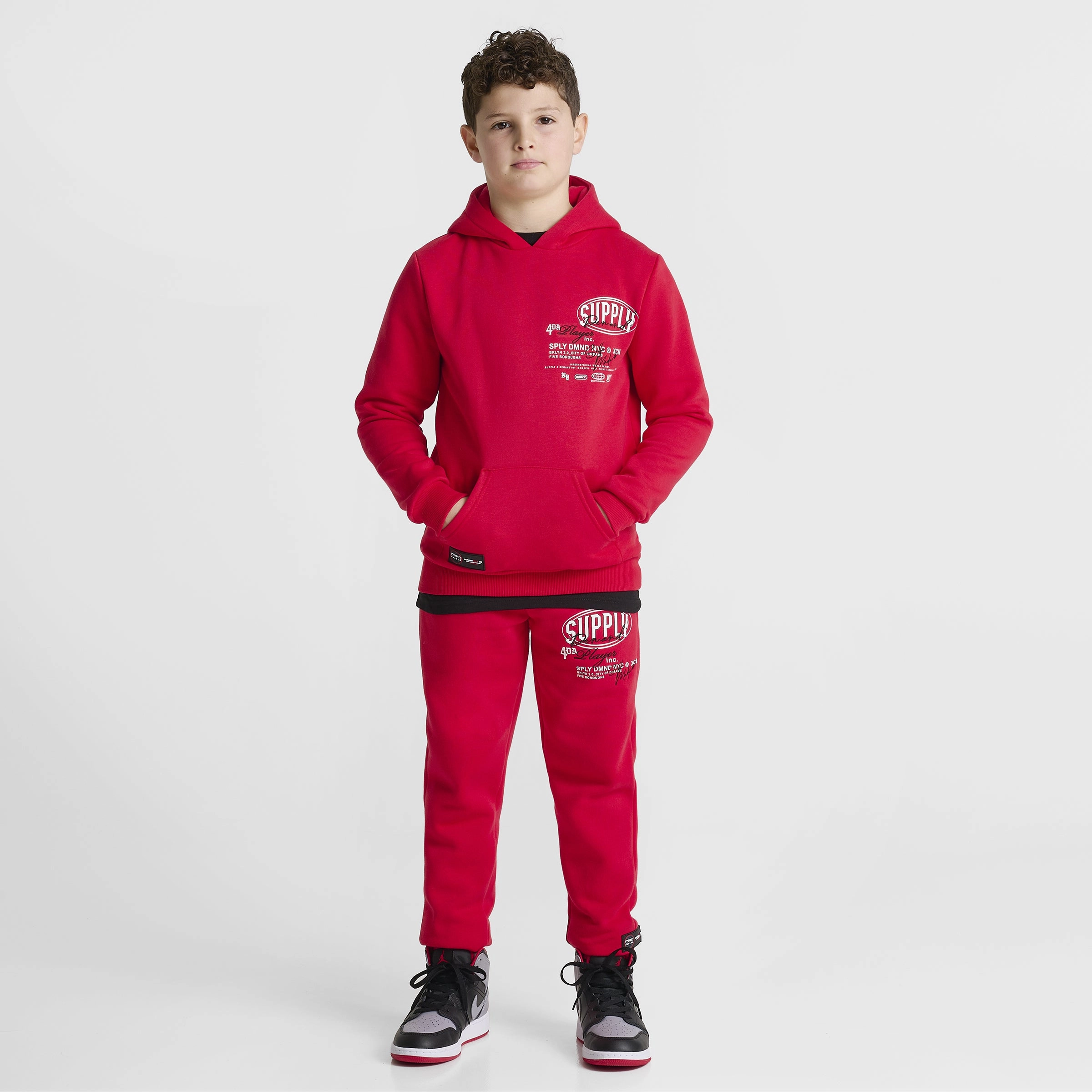 Supply & Demand Junior Boys' Targon Hoodie / Chinese Red