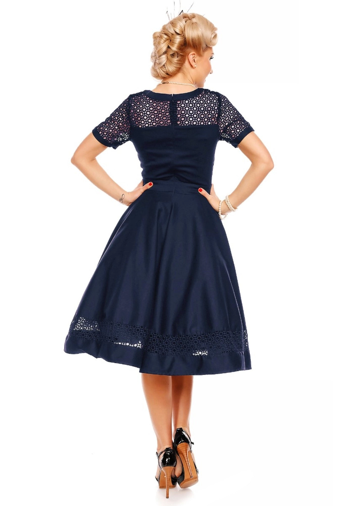 Tessa Dress in Navy