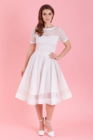 Tessa Dress in White