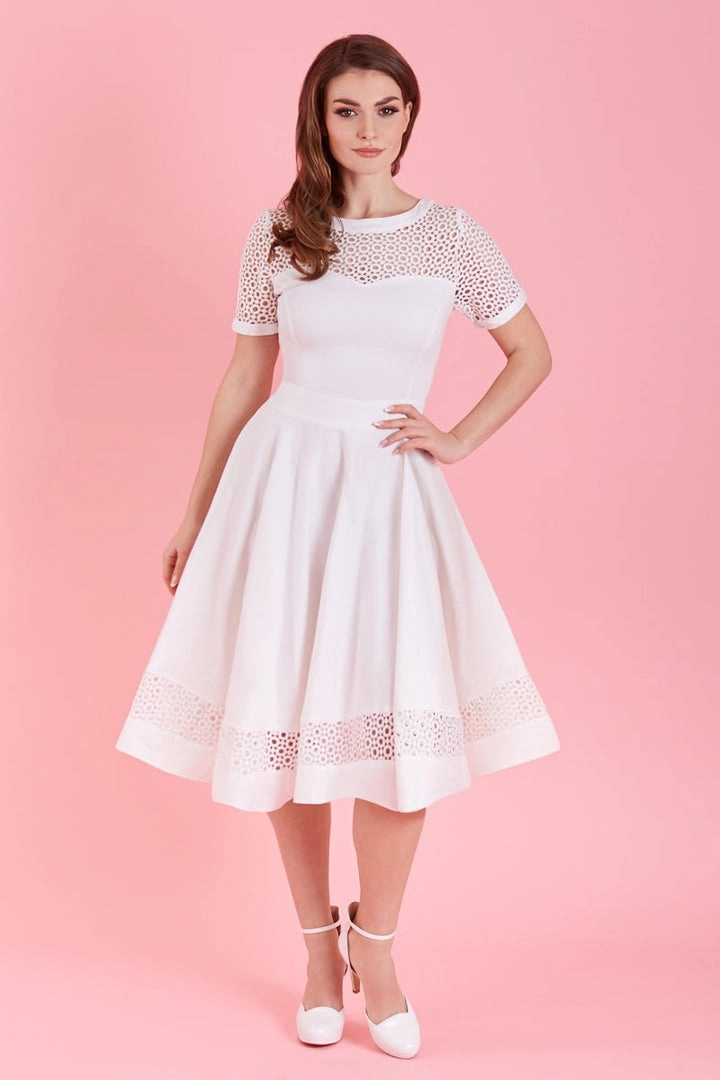Tessa Dress in White