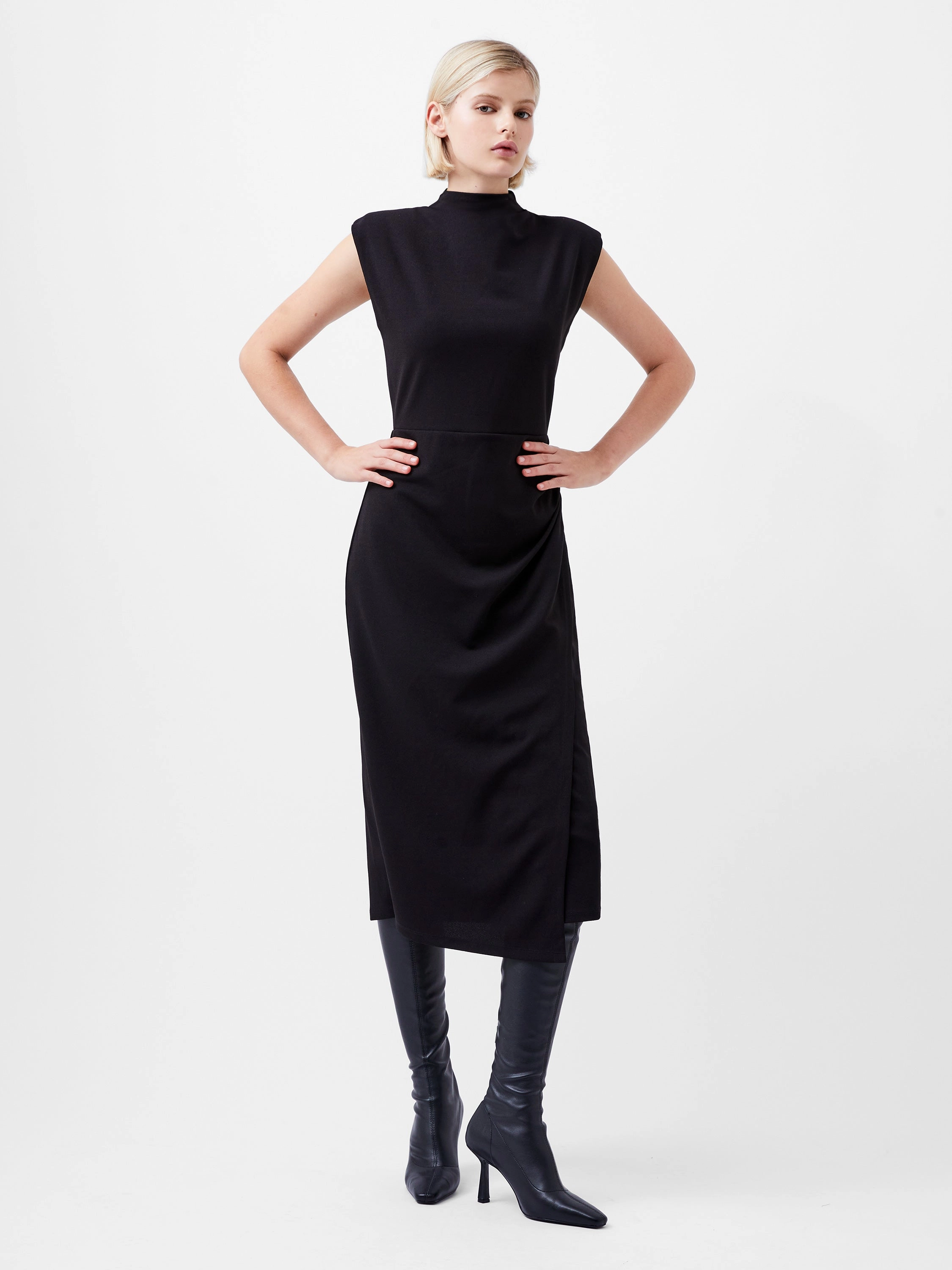 Textured Jersey Dress