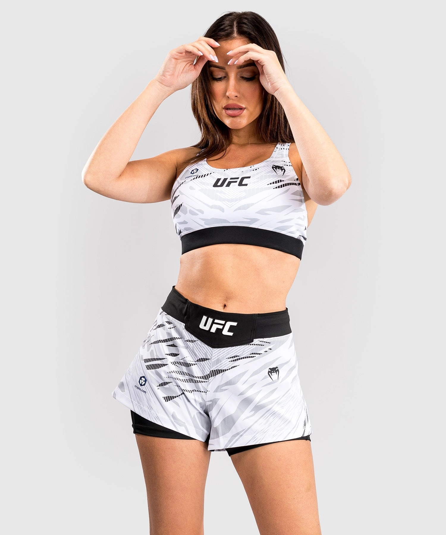 UFC Fusion by Venum Personalized Authentic Fight Night Women's Fight Short - White