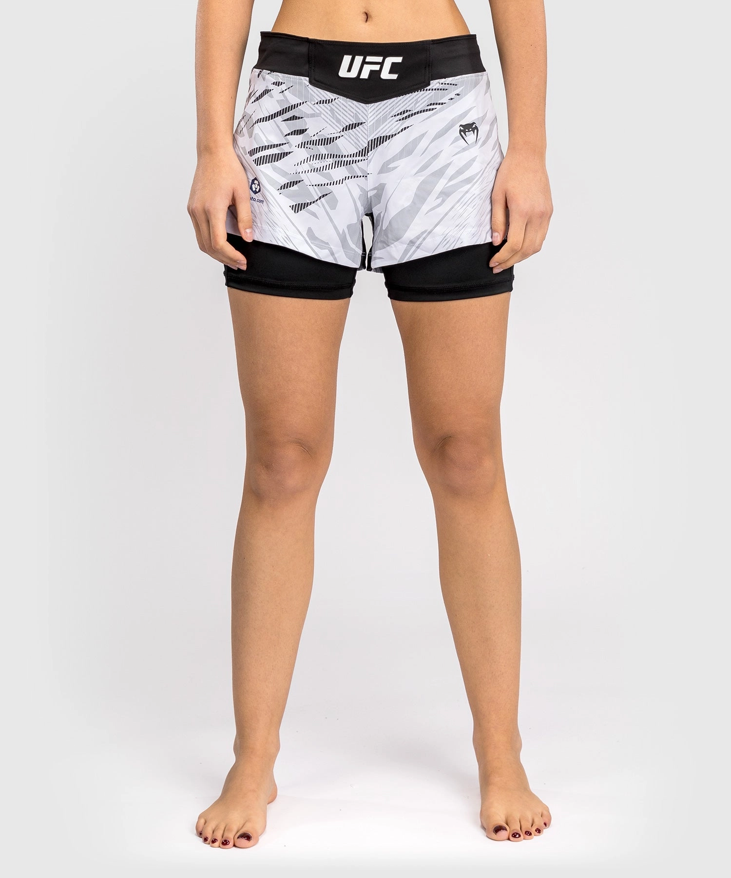 UFC Fusion by Venum Personalized Authentic Fight Night Women's Fight Short - White