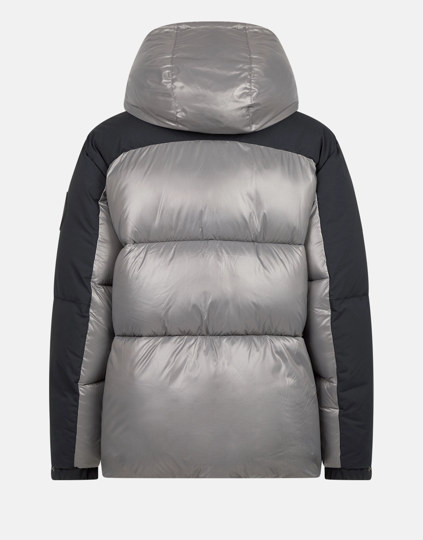 Unisex Luma Hooded Puffer Jacket Black /mid Grey